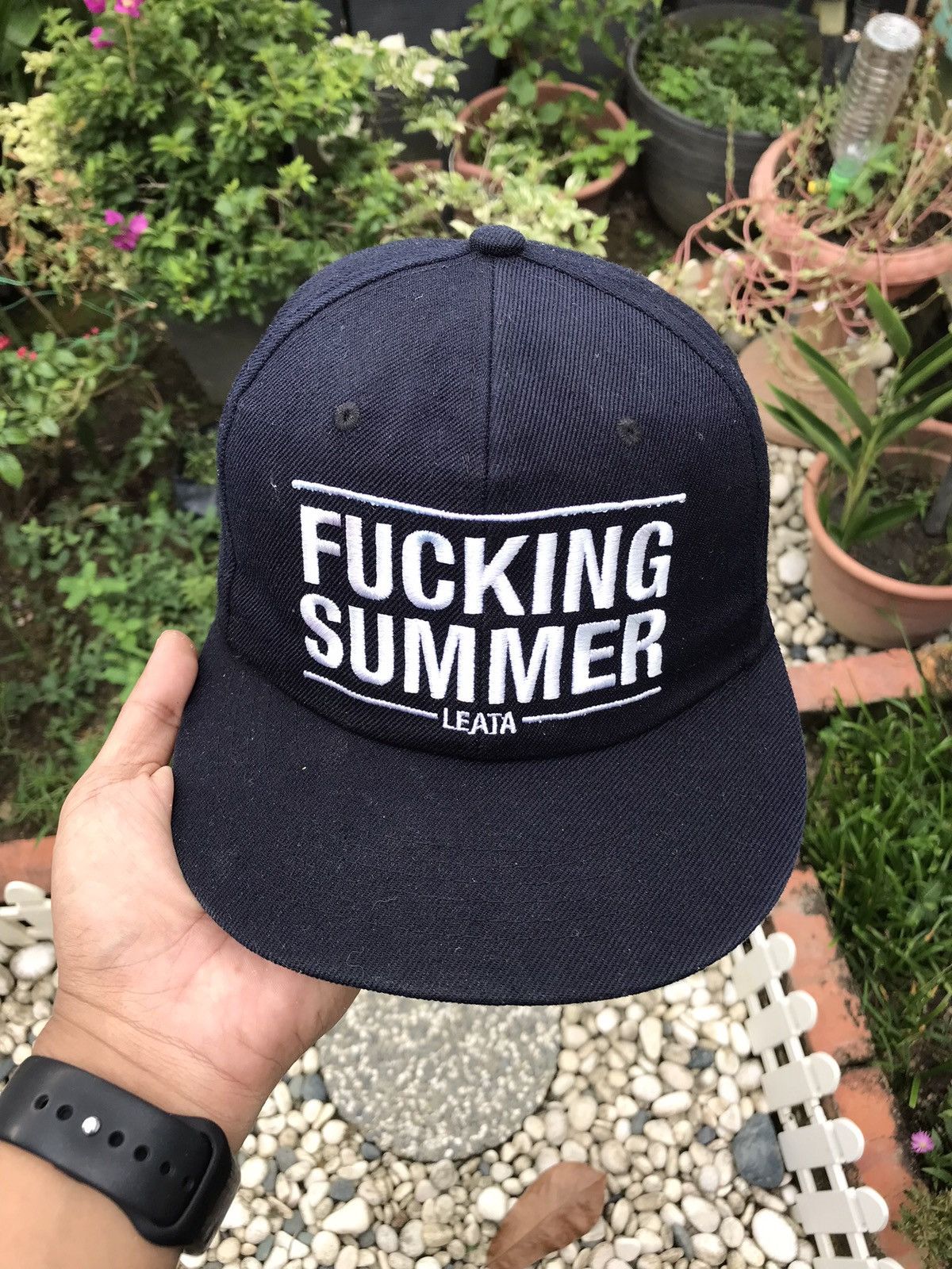 Japanese Brand ACCEPT OFFER 💥 VINTAGE FUCKING SUMMER CAP HAT BY LEATA Size ONE SIZE - 2 Thumbnail