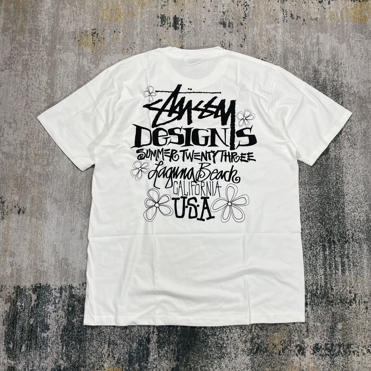 Stussy STUSSY SUMMER LB 23 TEE WHITE // LARGE Size US L / EU 52-54 / 3 - 1 Thumbnail