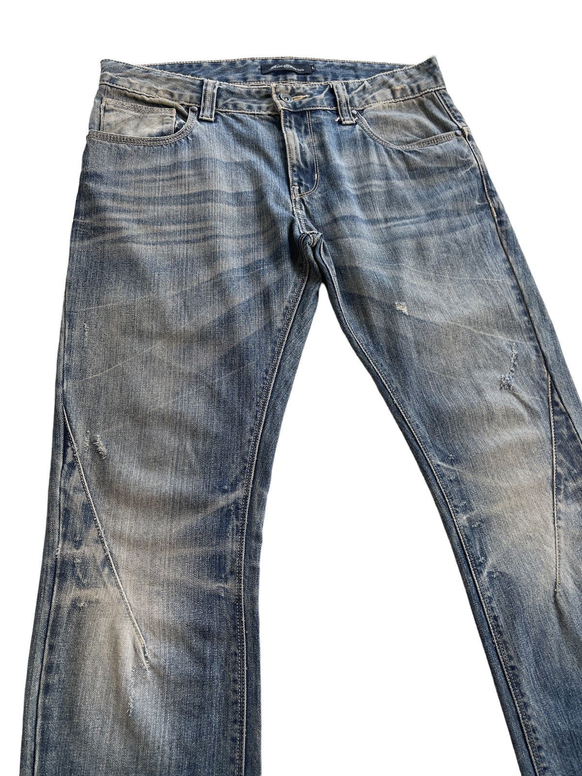 Japanese Brand Vintage Distressed Tapered Rusty Denim Size US 34 / EU 50 - 6 Thumbnail