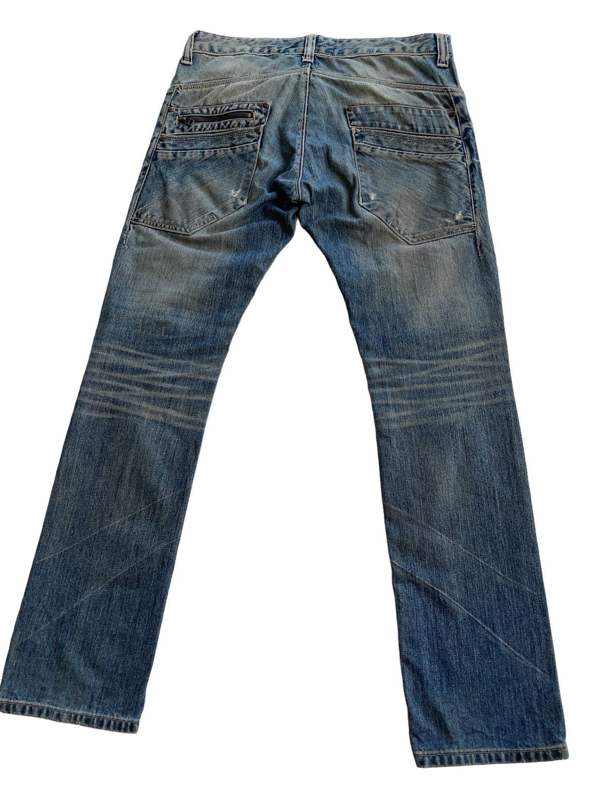 Japanese Brand Vintage Distressed Tapered Rusty Denim Size US 34 / EU 50 - 10 Thumbnail
