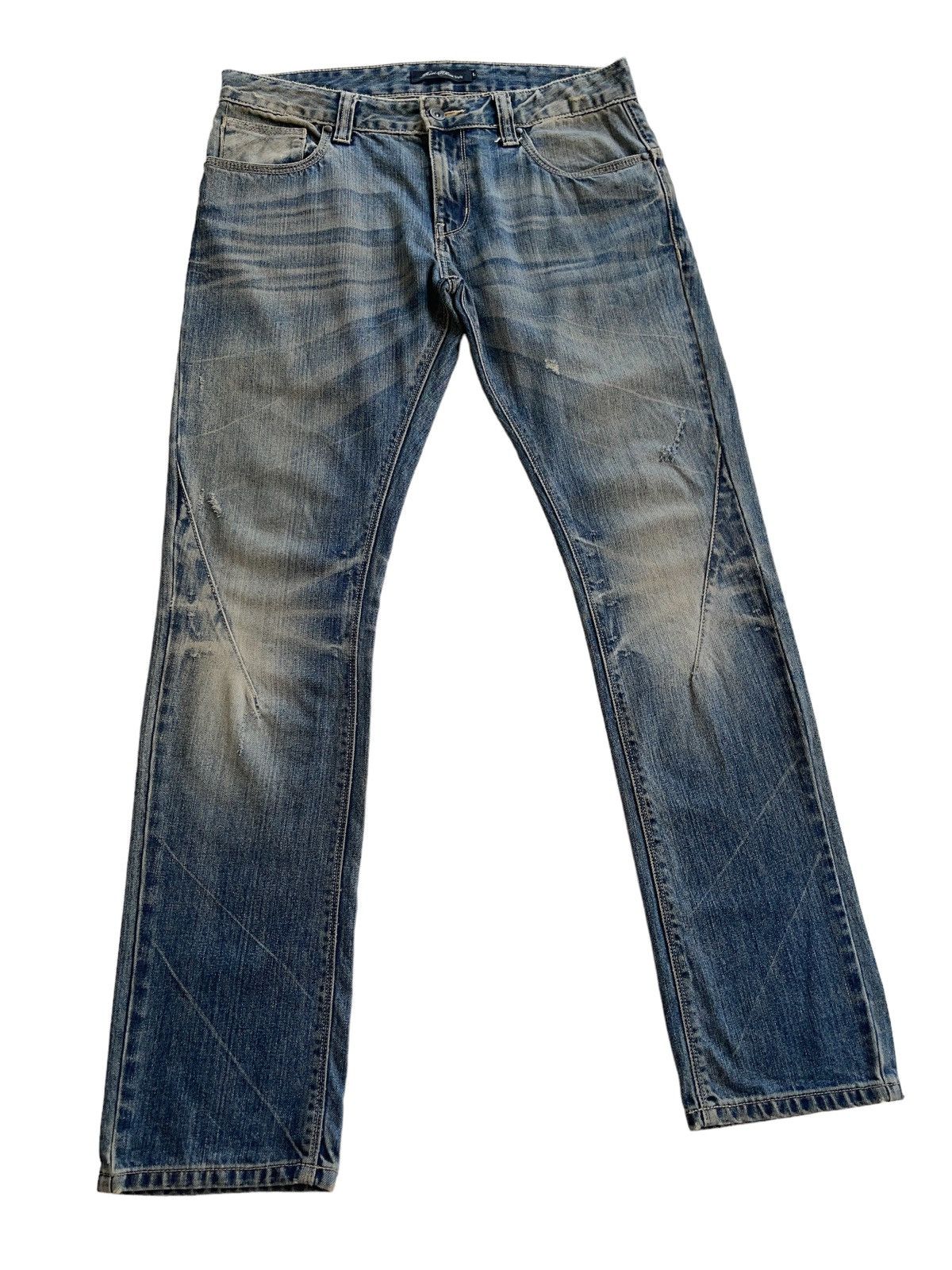 Japanese Brand Vintage Distressed Tapered Rusty Denim Size US 34 / EU 50 - 8 Thumbnail
