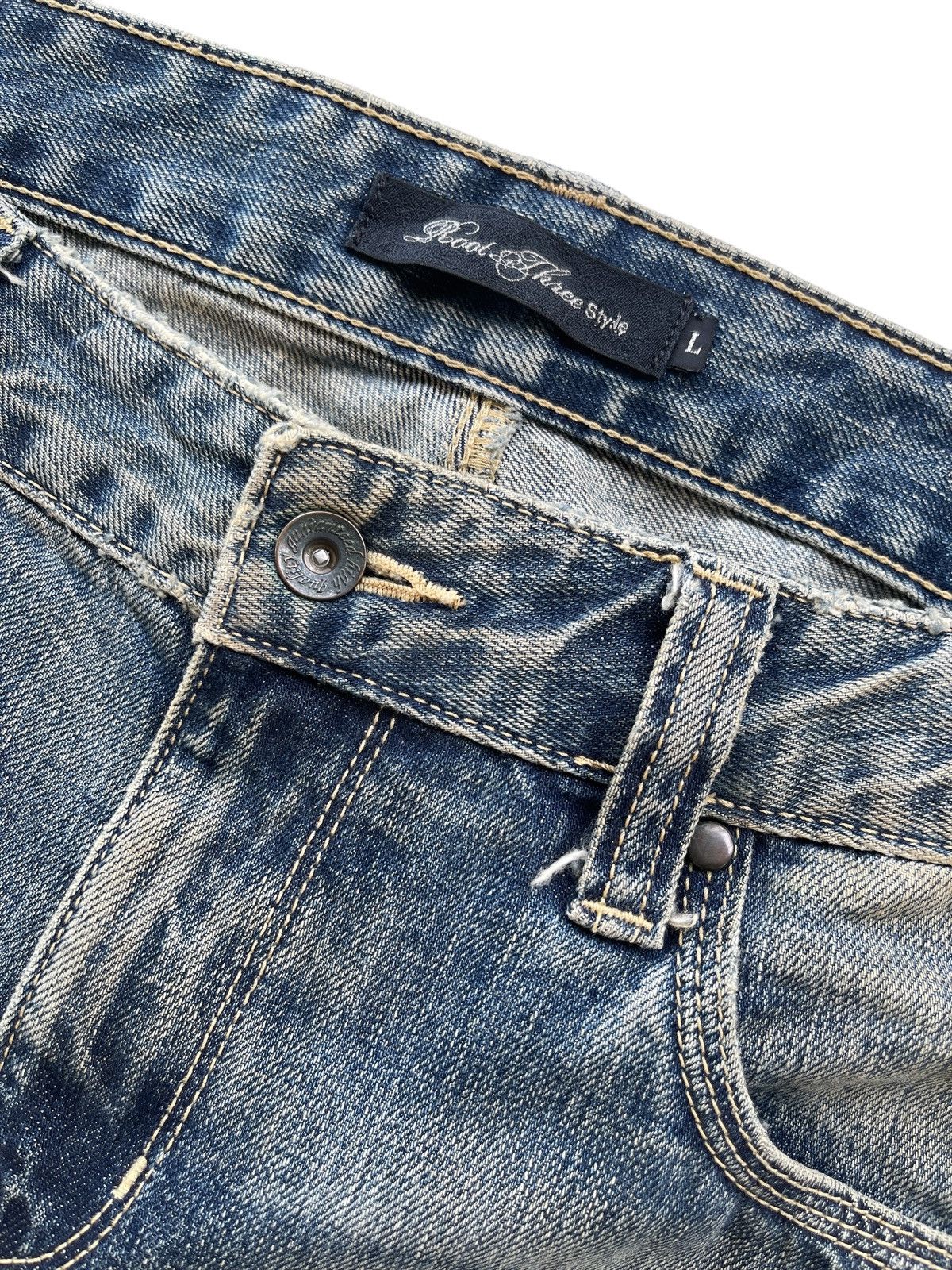 Japanese Brand Vintage Distressed Tapered Rusty Denim Size US 34 / EU 50 - 13 Thumbnail