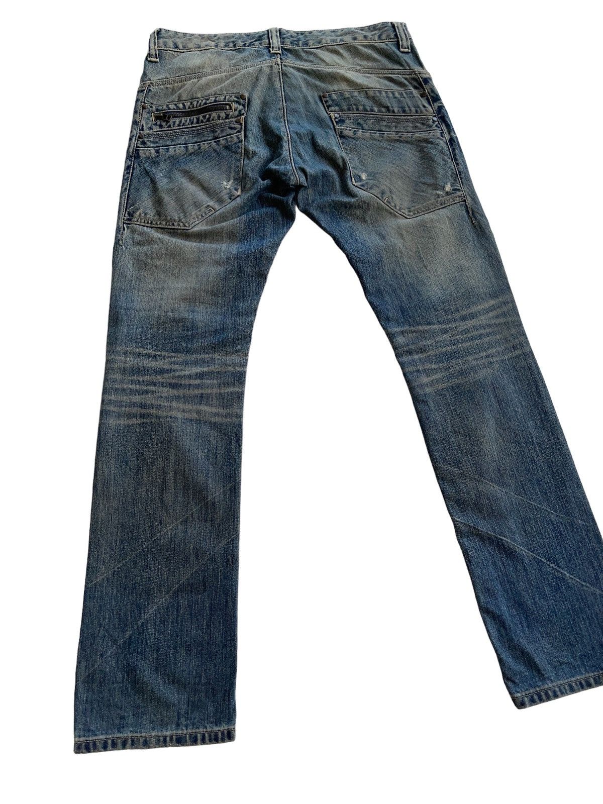 Japanese Brand Vintage Distressed Tapered Rusty Denim Size US 34 / EU 50 - 11 Thumbnail