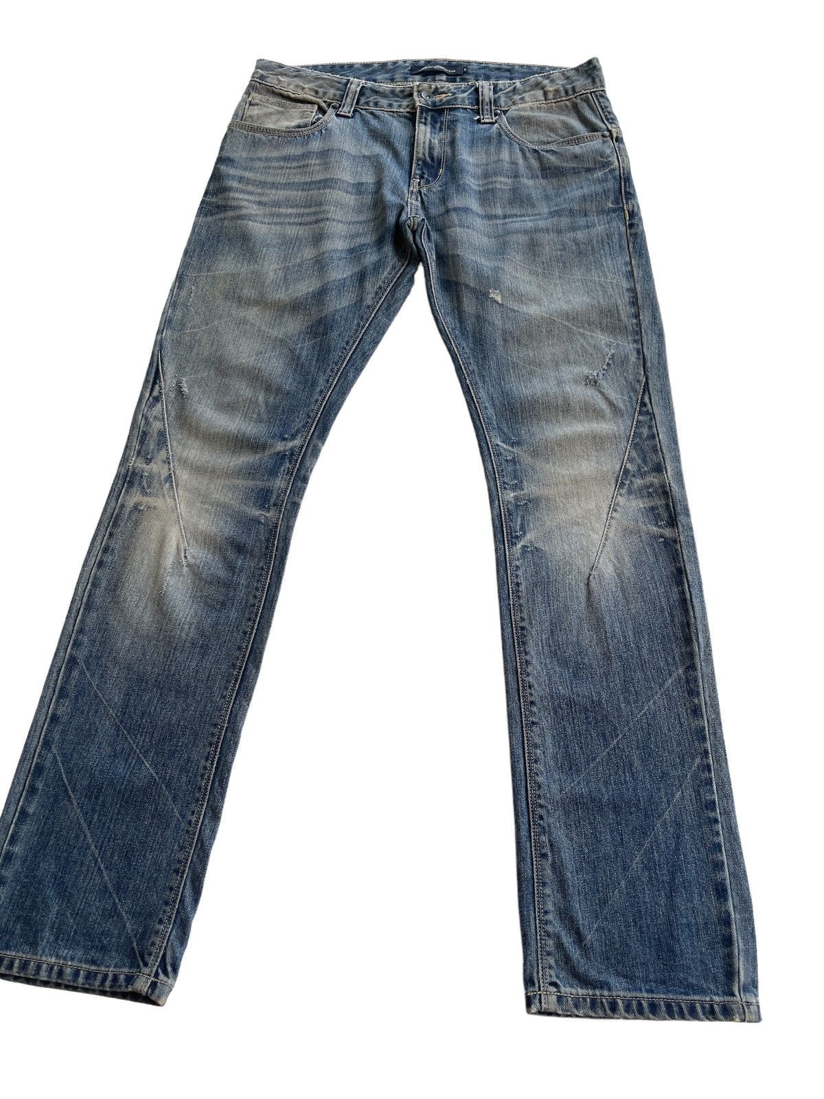 Japanese Brand Vintage Distressed Tapered Rusty Denim Size US 34 / EU 50 - 9 Thumbnail