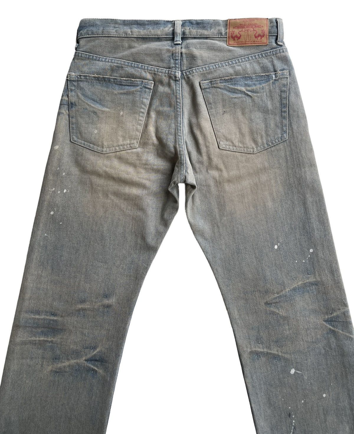 Japanese Brand Takeo Kikuchi Straight Dirty Mudd Denim Pants Size US 31 - 4 Thumbnail