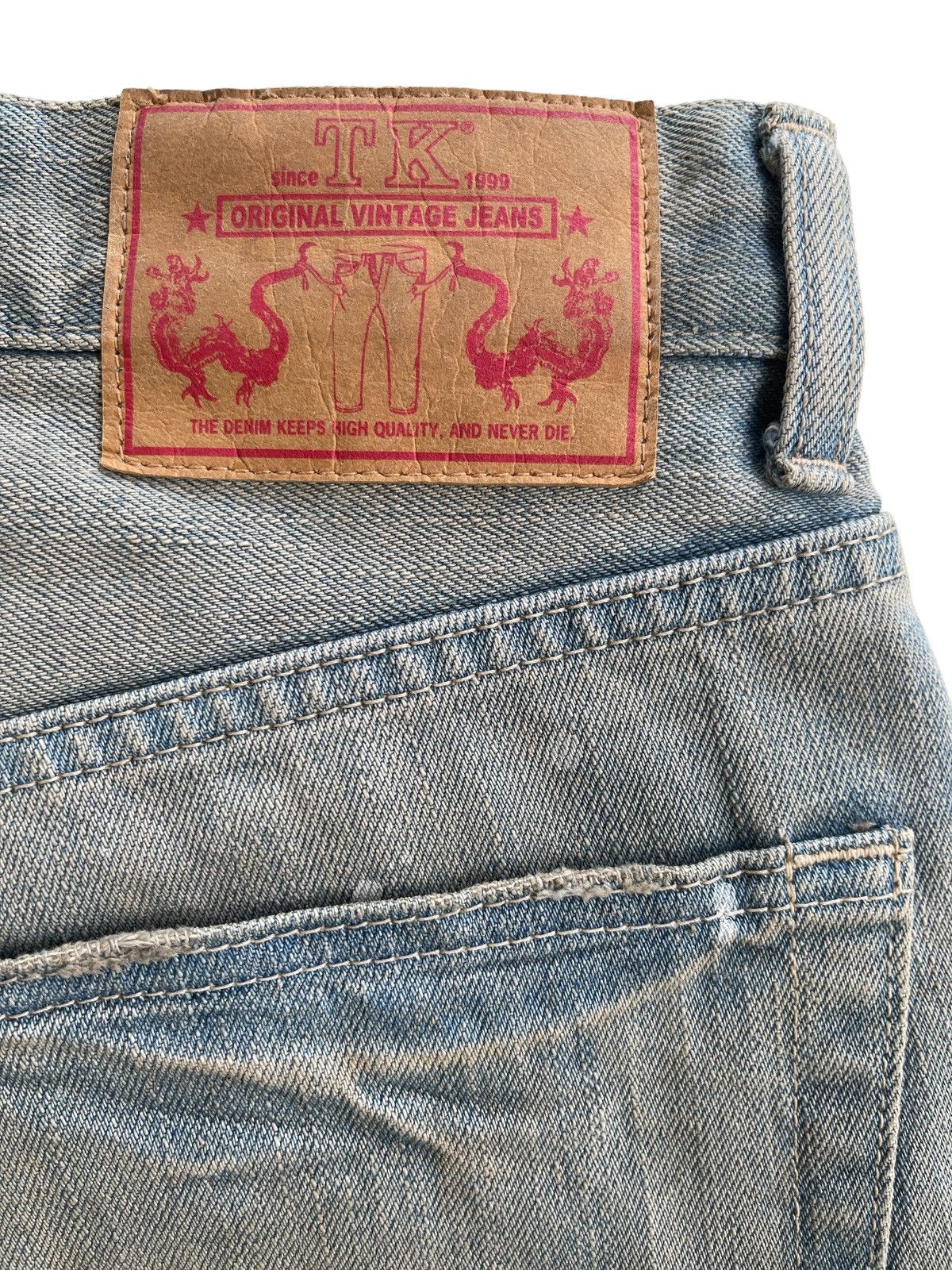 Japanese Brand Takeo Kikuchi Straight Dirty Mudd Denim Pants Size US 31 - 16 Thumbnail