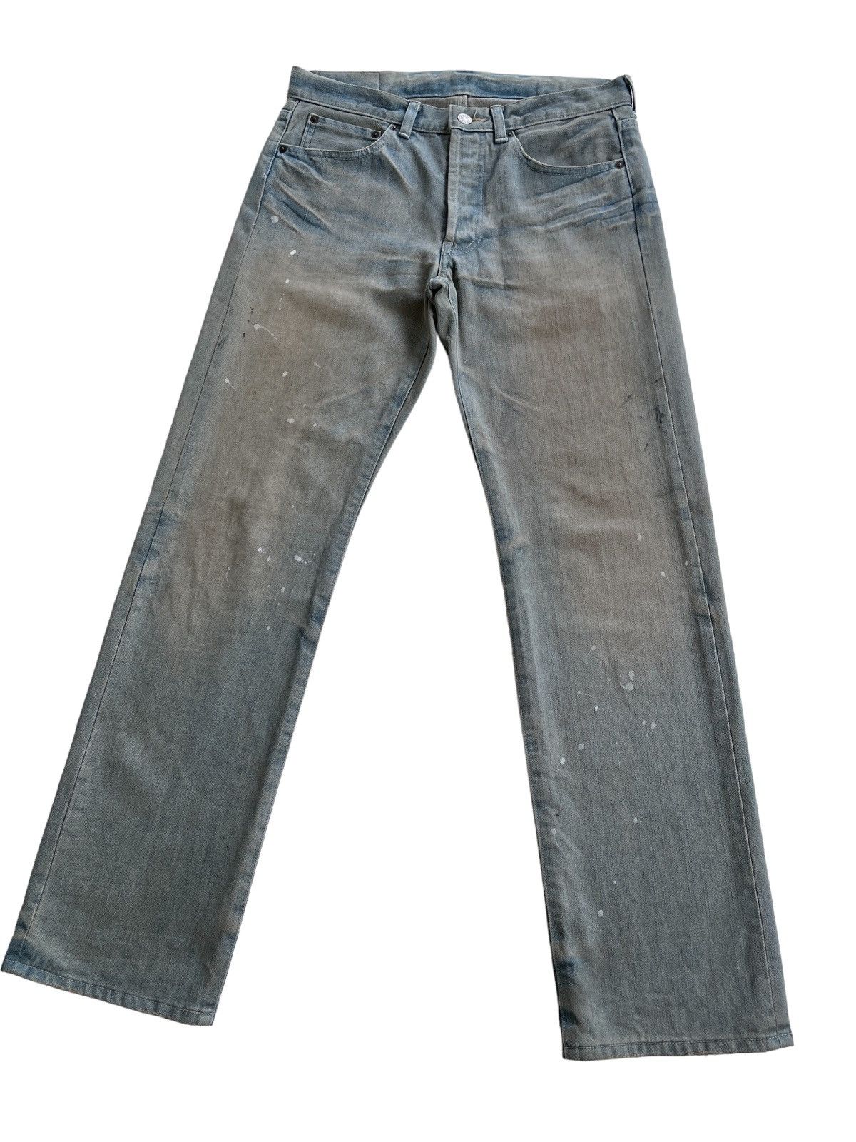 Japanese Brand Takeo Kikuchi Straight Dirty Mudd Denim Pants Size US 31 - 13 Thumbnail