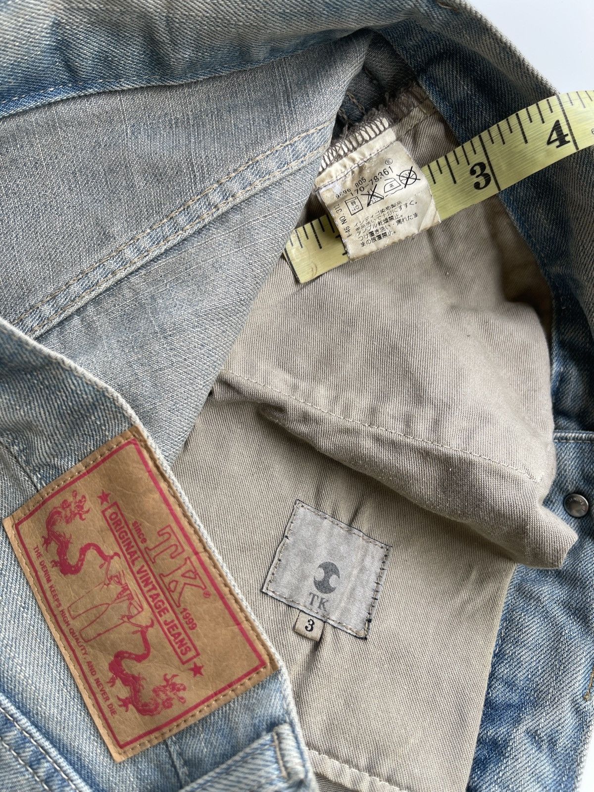 Japanese Brand Takeo Kikuchi Straight Dirty Mudd Denim Pants Size US 31 - 17 Thumbnail