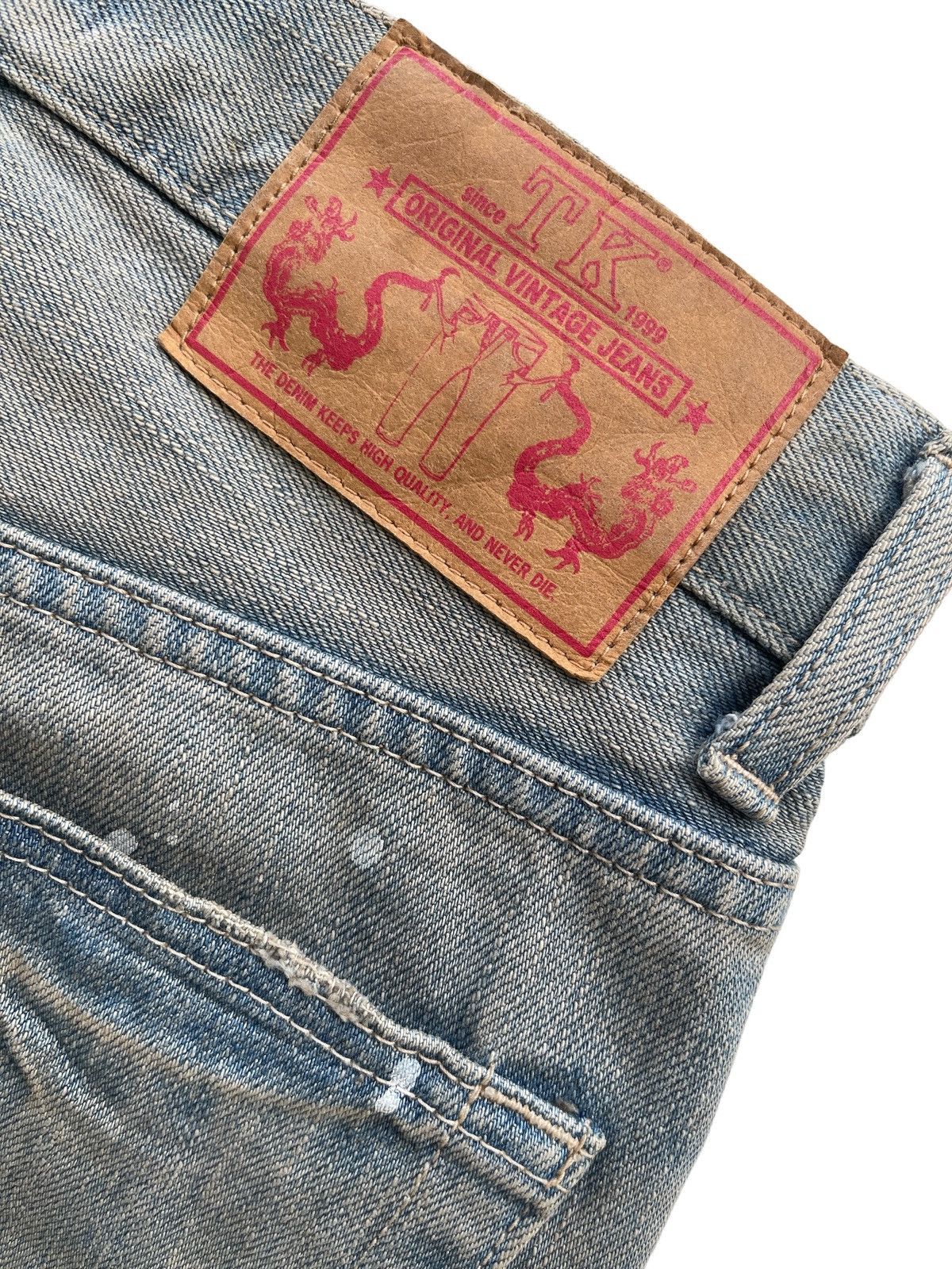 Japanese Brand Takeo Kikuchi Straight Dirty Mudd Denim Pants Size US 31 - 10 Thumbnail