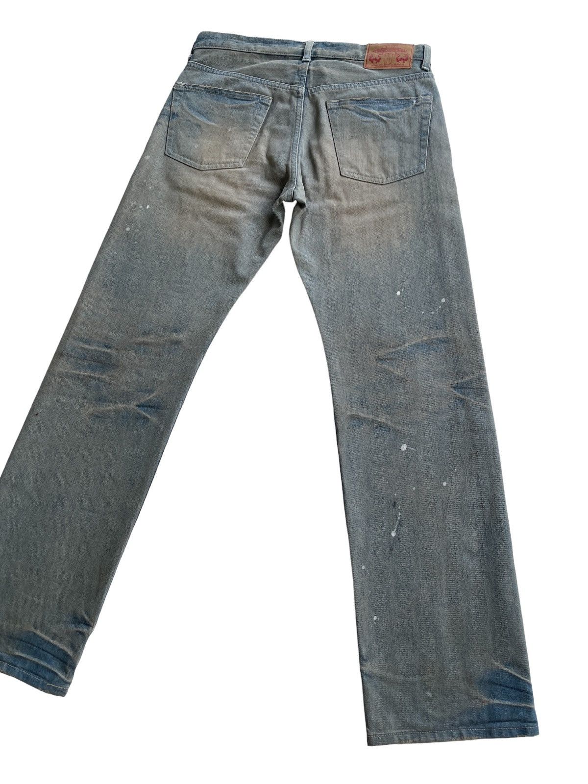 Japanese Brand Takeo Kikuchi Straight Dirty Mudd Denim Pants Size US 31 - 14 Thumbnail