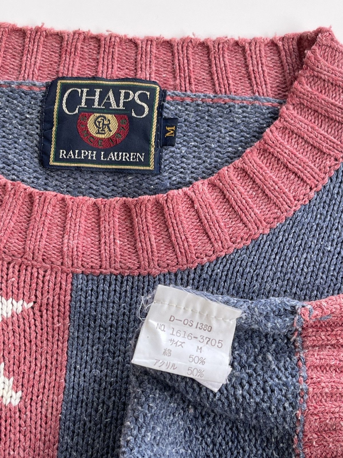 Chaps Ralph Lauren Vintage 90s Chaps RL Cable Knit Sweater Size US M / EU 48-50 / 2 - 5 Thumbnail