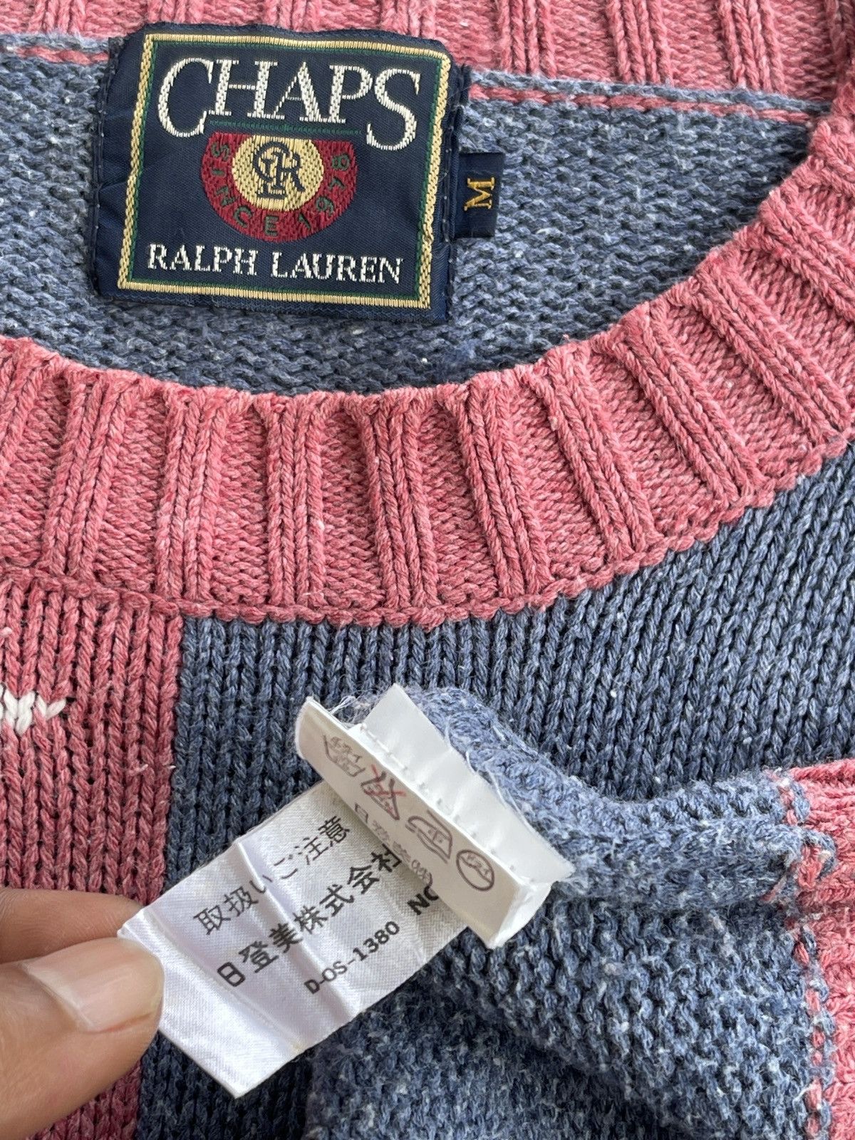 Chaps Ralph Lauren Vintage 90s Chaps RL Cable Knit Sweater Size US M / EU 48-50 / 2 - 6 Thumbnail