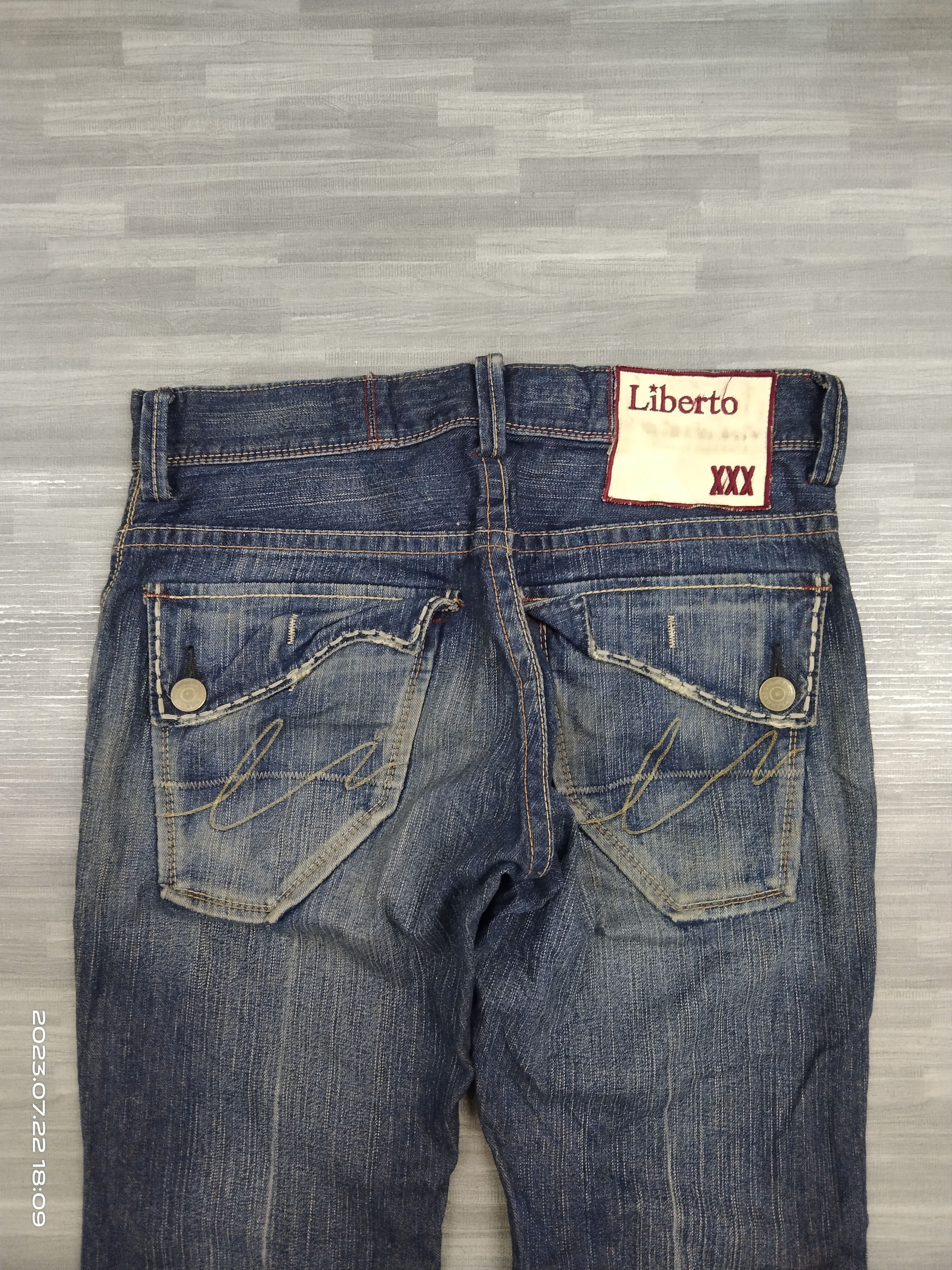 Japanese Brand FLARE SICK STUDDED LIBERTO DENIM PANTS Size US 31 - 5 Thumbnail