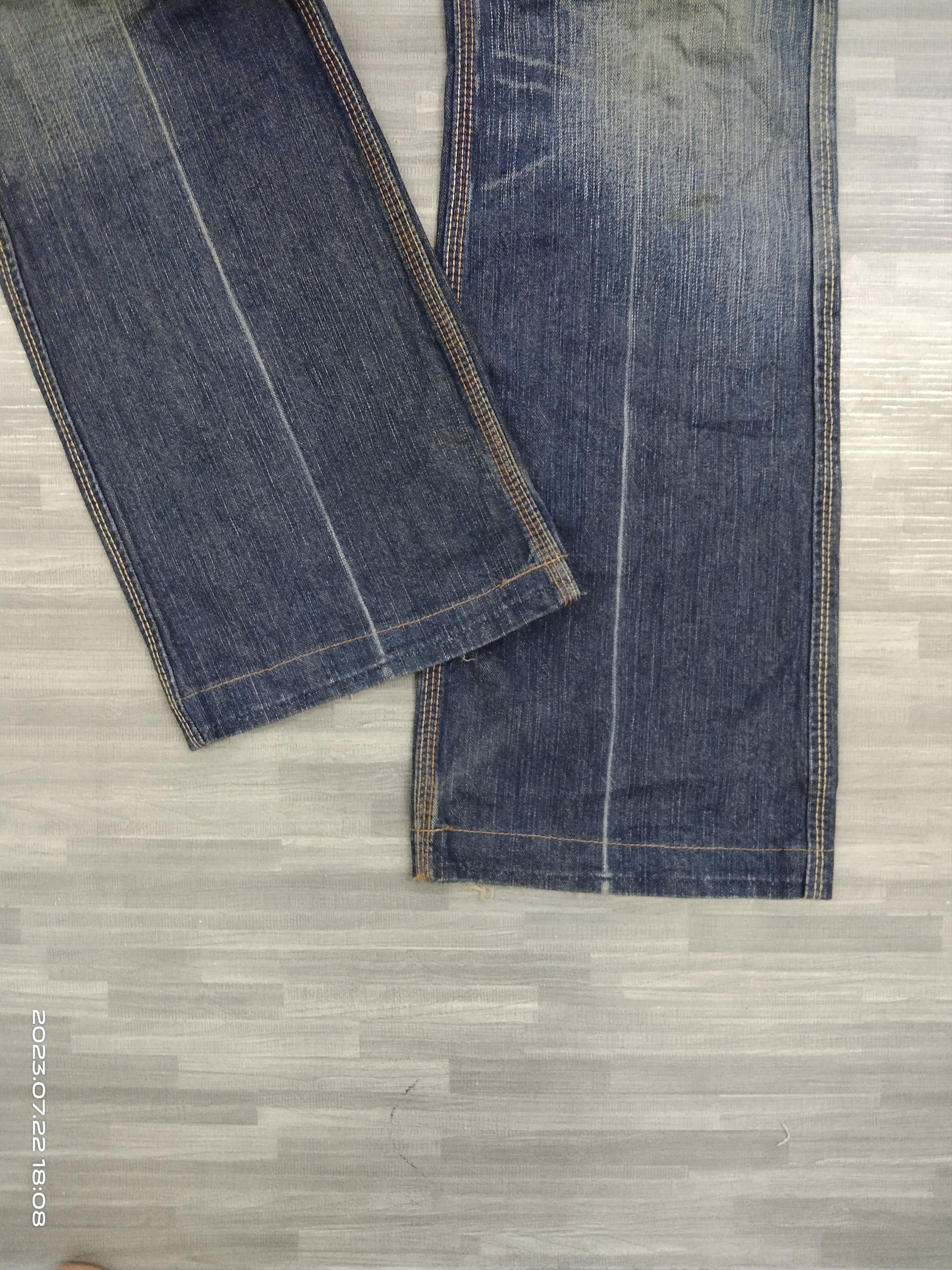 Japanese Brand FLARE SICK STUDDED LIBERTO DENIM PANTS Size US 31 - 7 Thumbnail