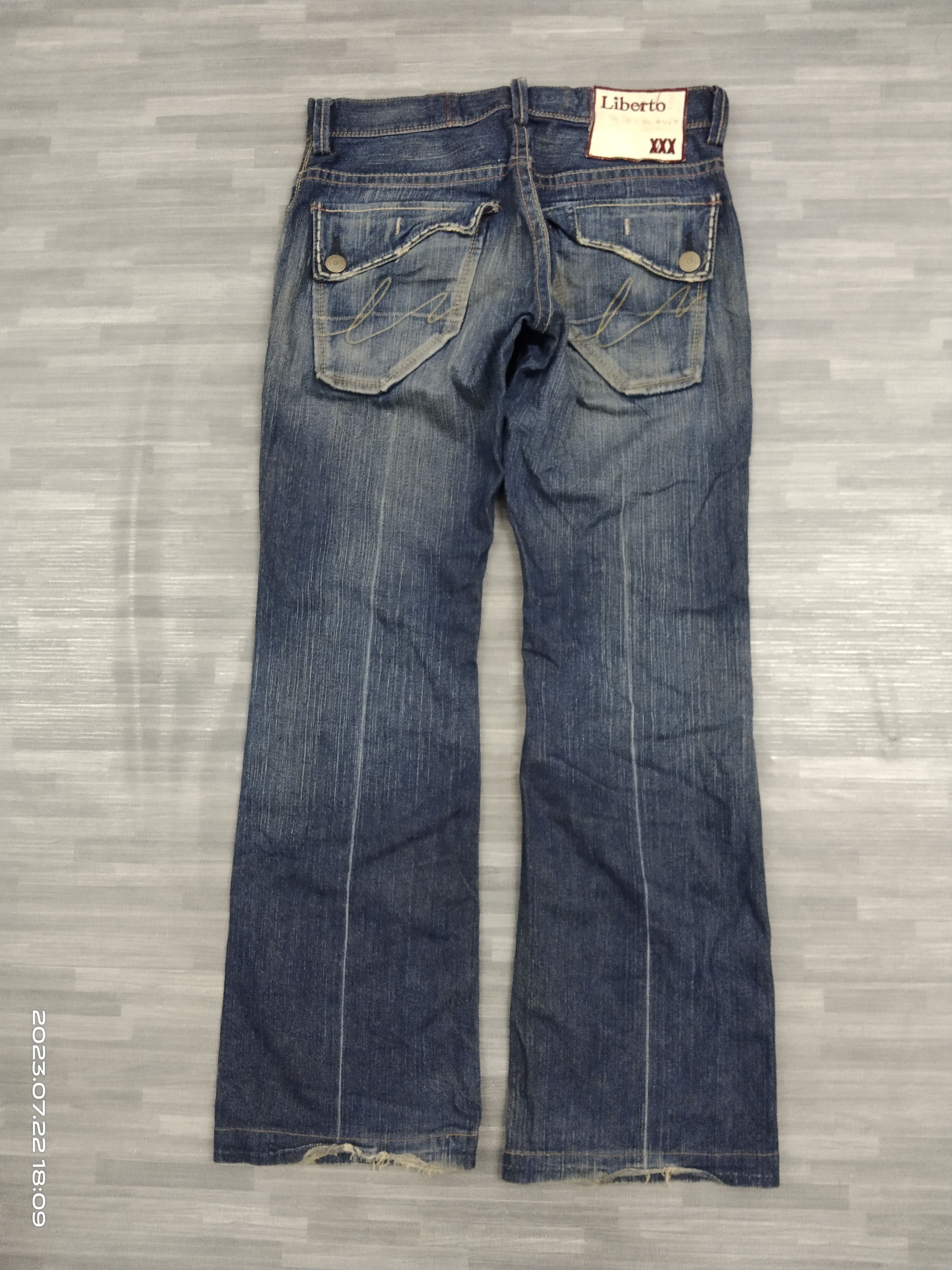 Japanese Brand FLARE SICK STUDDED LIBERTO DENIM PANTS Size US 31 - 3 Thumbnail