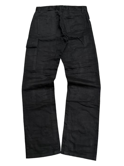 Archival Clothing A/W 1998 Helmut Lang One Pocket Cargo Wax Denim Pants ...
