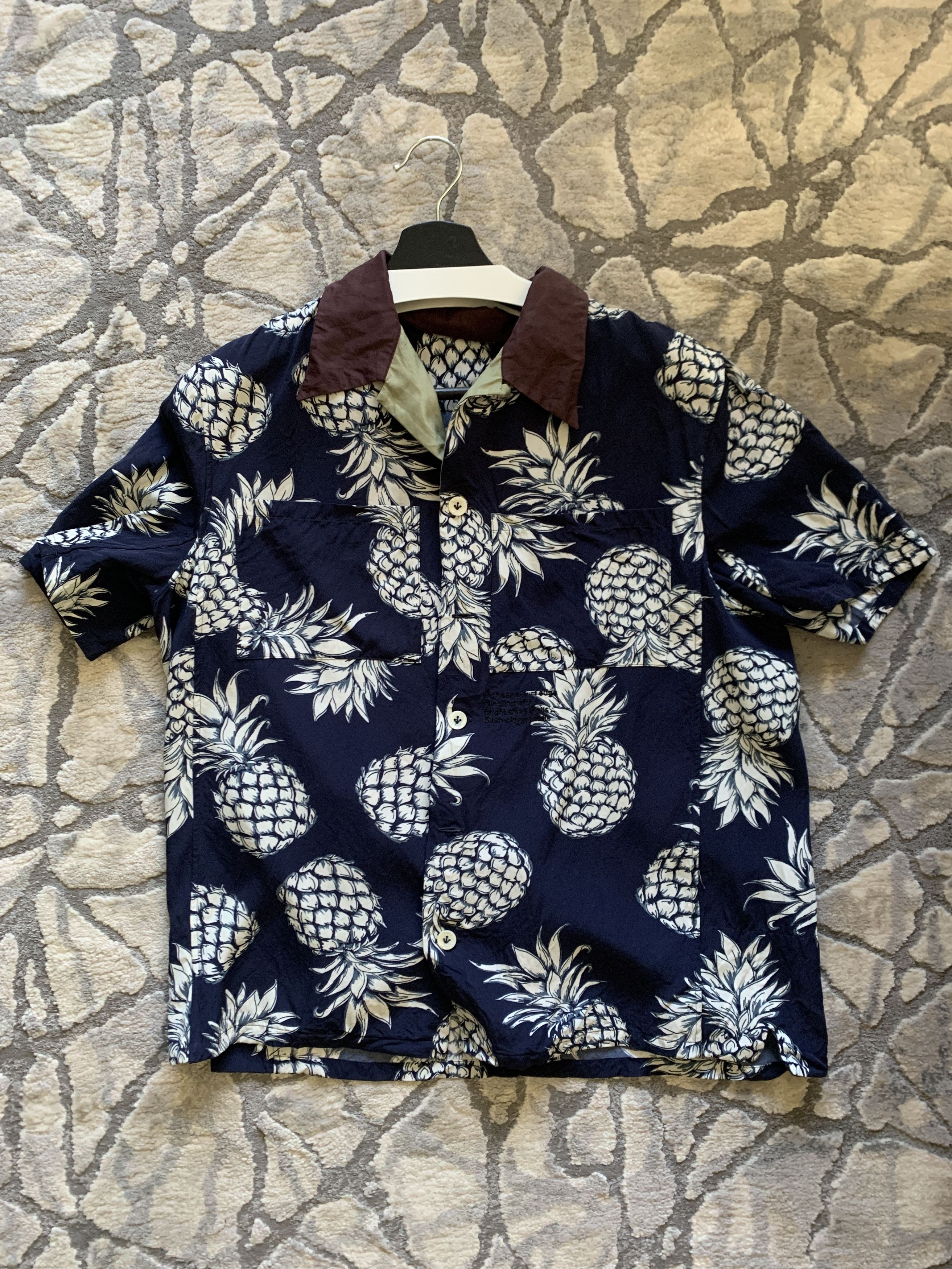 Valentino Pineapple Hawaiian Shirt Size US M / EU 48-50 / 2 - 1 Thumbnail