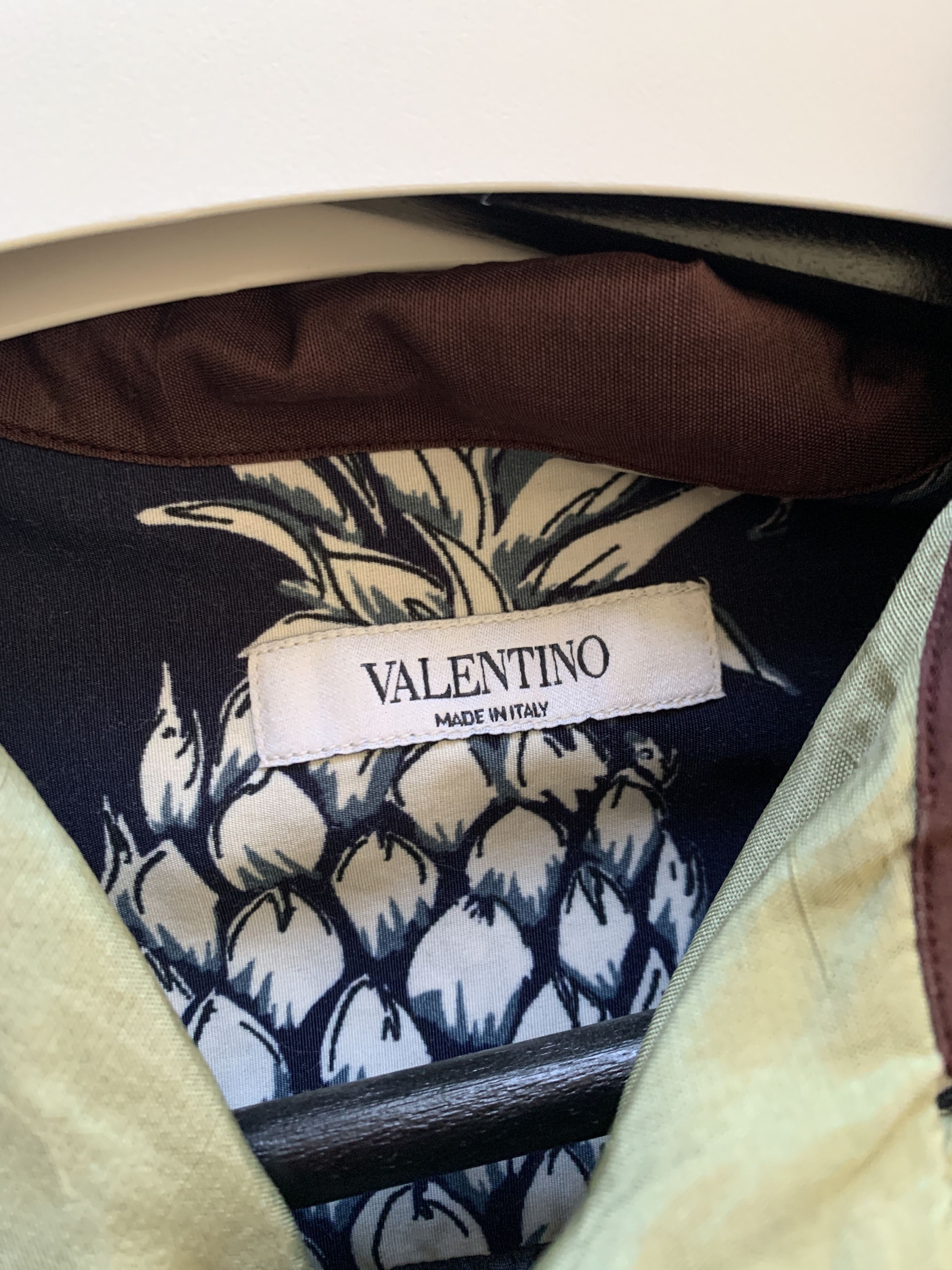 Valentino Pineapple Hawaiian Shirt Size US M / EU 48-50 / 2 - 3 Thumbnail