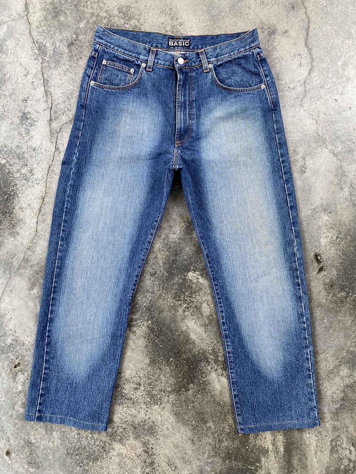 Dolce & Gabbana Vintage Dolce Gabbana Faded Denim Pants Size US 33 - 1 Thumbnail