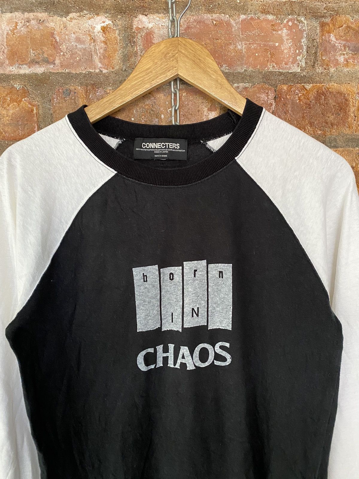 Japanese Brand Vtg Connecters BORN IN CHAOS Black Flag Raf simons logo Size US M / EU 48-50 / 2 - 3 Thumbnail