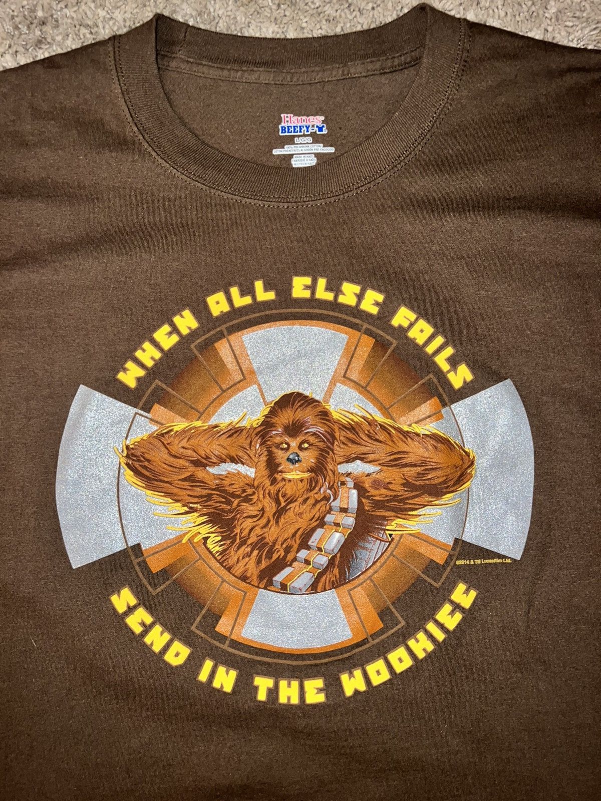 Star Wars × Vintage Vintage Star Wars Chewbacca T-shirt Size US L / EU 52-54 / 3 - 1 Thumbnail