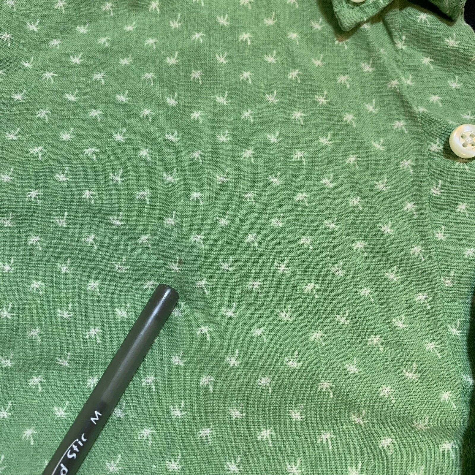 Gap Gap Button-Down Men's Green Classic Fit Palm Trees Shirt Size US XS / EU 42 / 0 - 2 Thumbnail