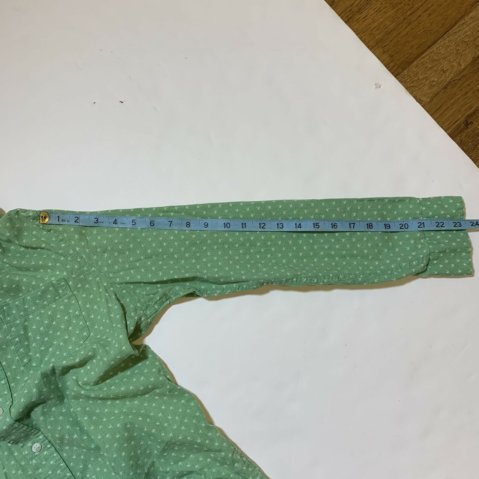 Gap Gap Button-Down Men's Green Classic Fit Palm Trees Shirt Size US XS / EU 42 / 0 - 8 Thumbnail