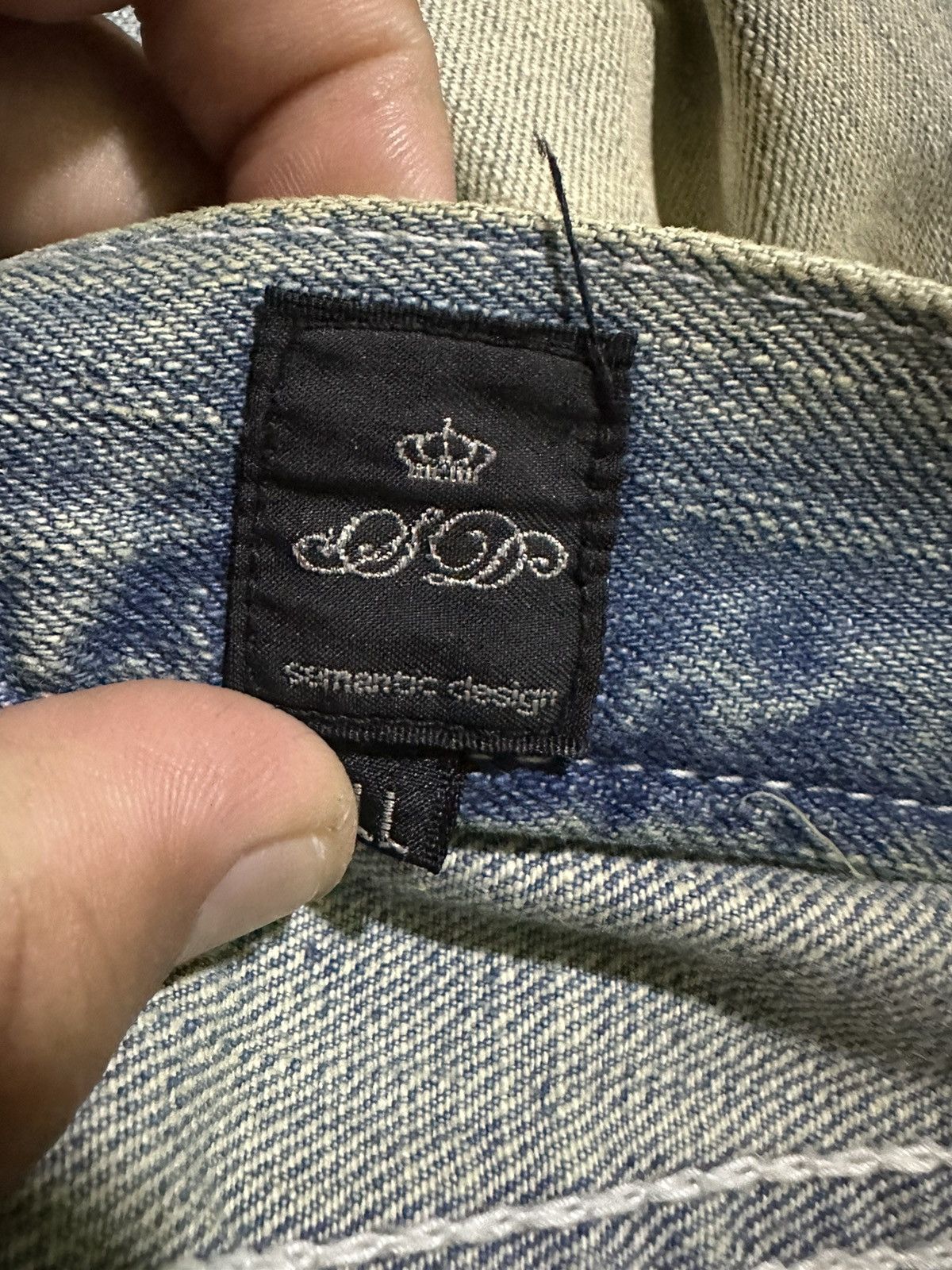 Japanese Brand DELETE ANYTIME SEMANTIC DESIGN DISTRESSED DENIM JEANS Size US 34 / EU 50 - 8 Thumbnail
