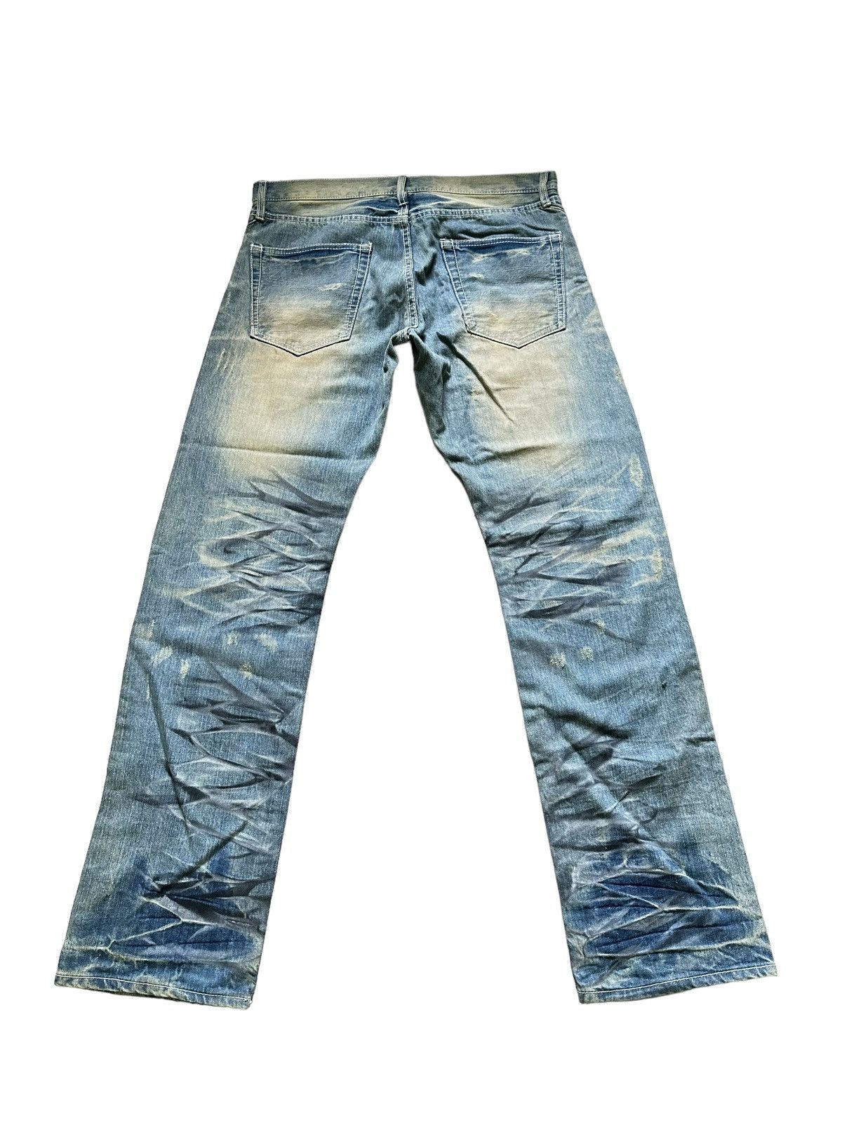 Japanese Brand DELETE ANYTIME SEMANTIC DESIGN DISTRESSED DENIM JEANS Size US 34 / EU 50 - 6 Thumbnail