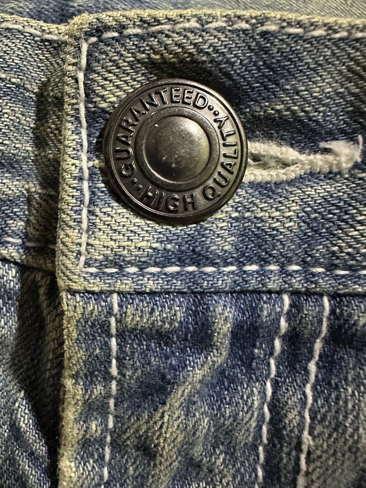 Japanese Brand DELETE ANYTIME SEMANTIC DESIGN DISTRESSED DENIM JEANS Size US 34 / EU 50 - 7 Thumbnail