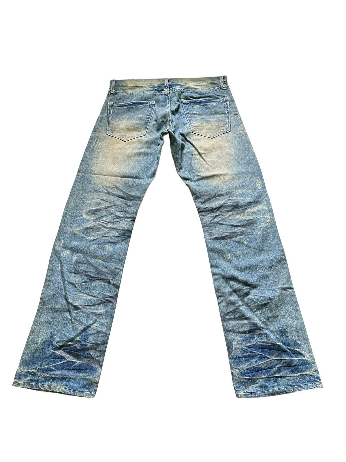 Japanese Brand DELETE ANYTIME SEMANTIC DESIGN DISTRESSED DENIM JEANS Size US 34 / EU 50 - 5 Thumbnail