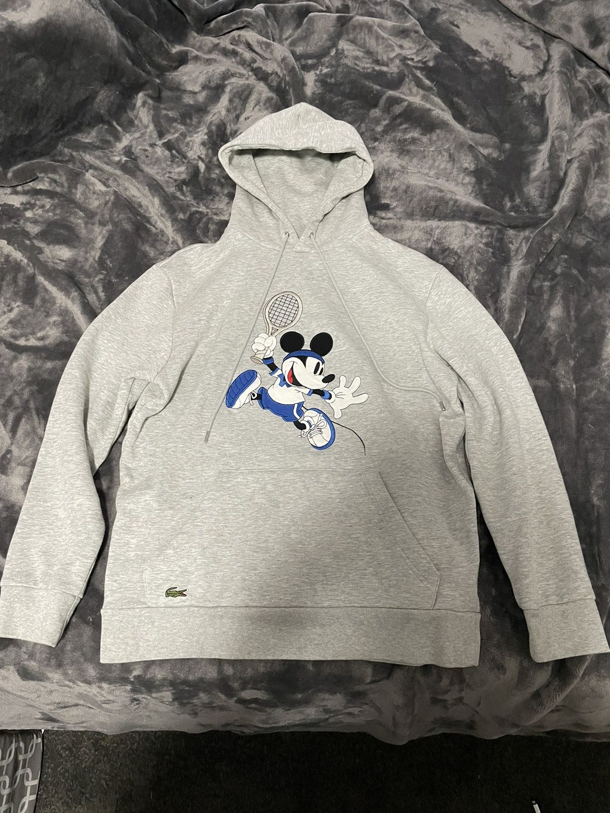 Lacoste mickey mouse hoodie sweatshirt on sale