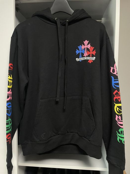 Chrome Hearts Chromehearts multicolor cross hoodie | Grailed