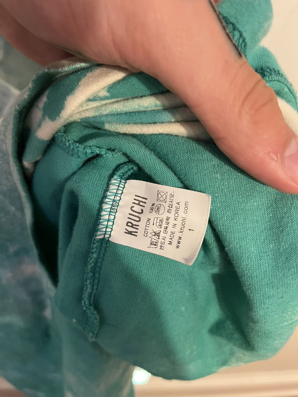 Japanese Brand Kruchi Lab Teal Tue Dye Long sleeve SOLD OUT size 1 Size US L / EU 52-54 / 3 - 10 Thumbnail