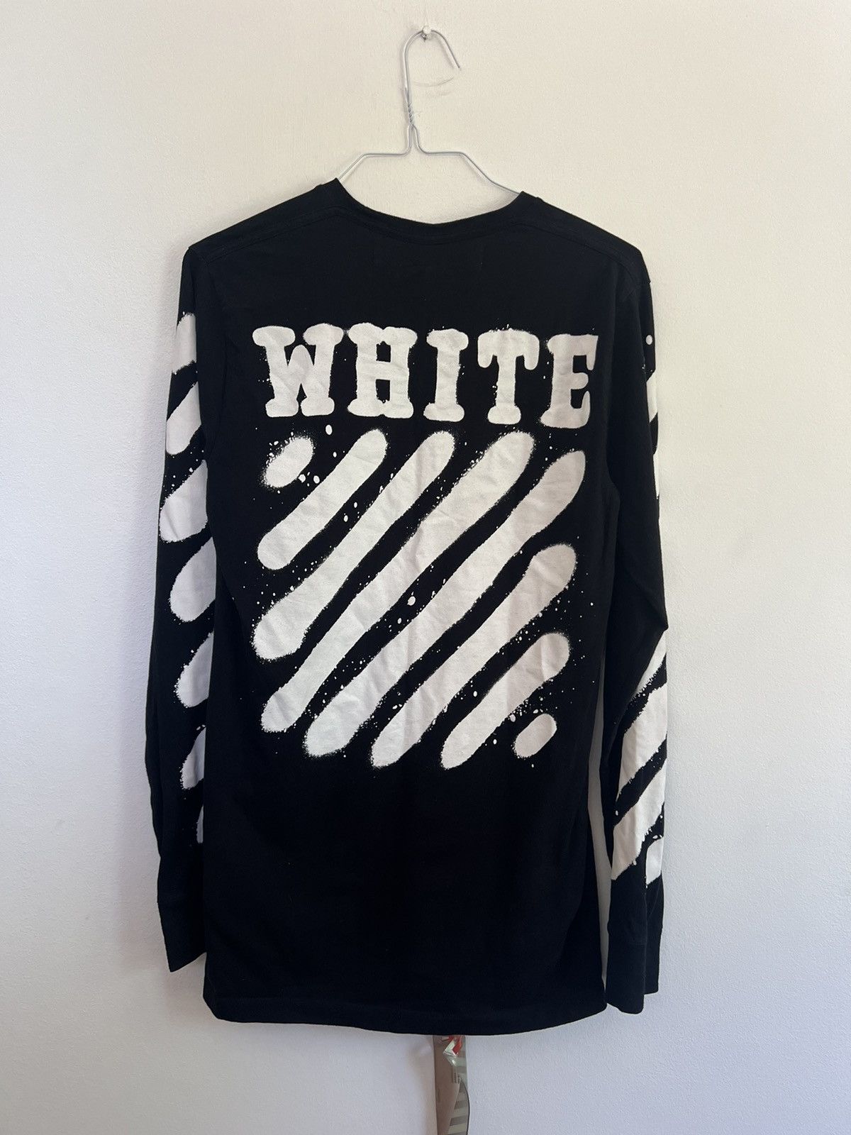 Off-White Off white spray paint Long sleeve TEE | Grailed