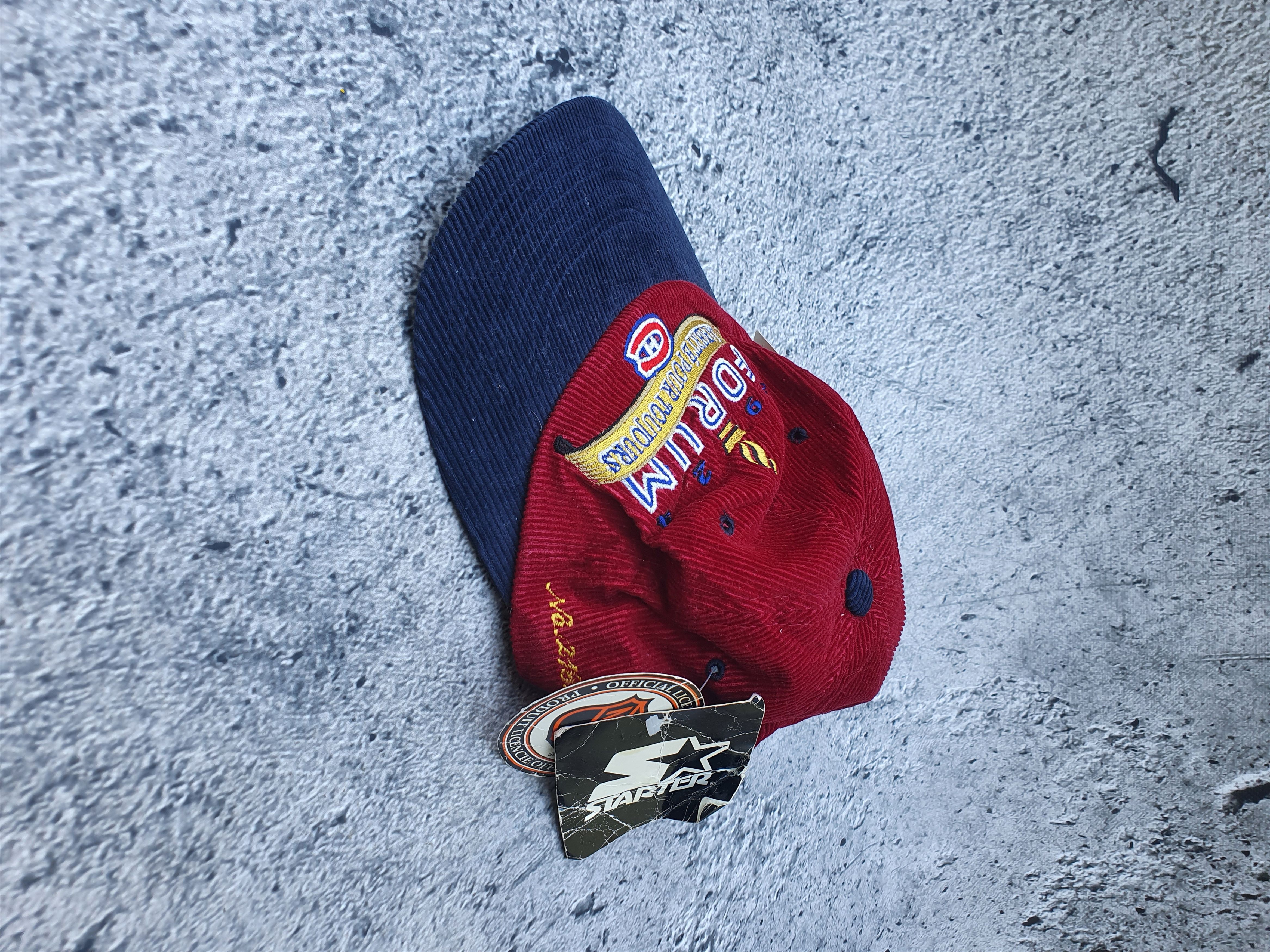 NHL RARE Vintage Montreal Canadiens corduroy hat limited edition Size ONE SIZE - 2 Thumbnail