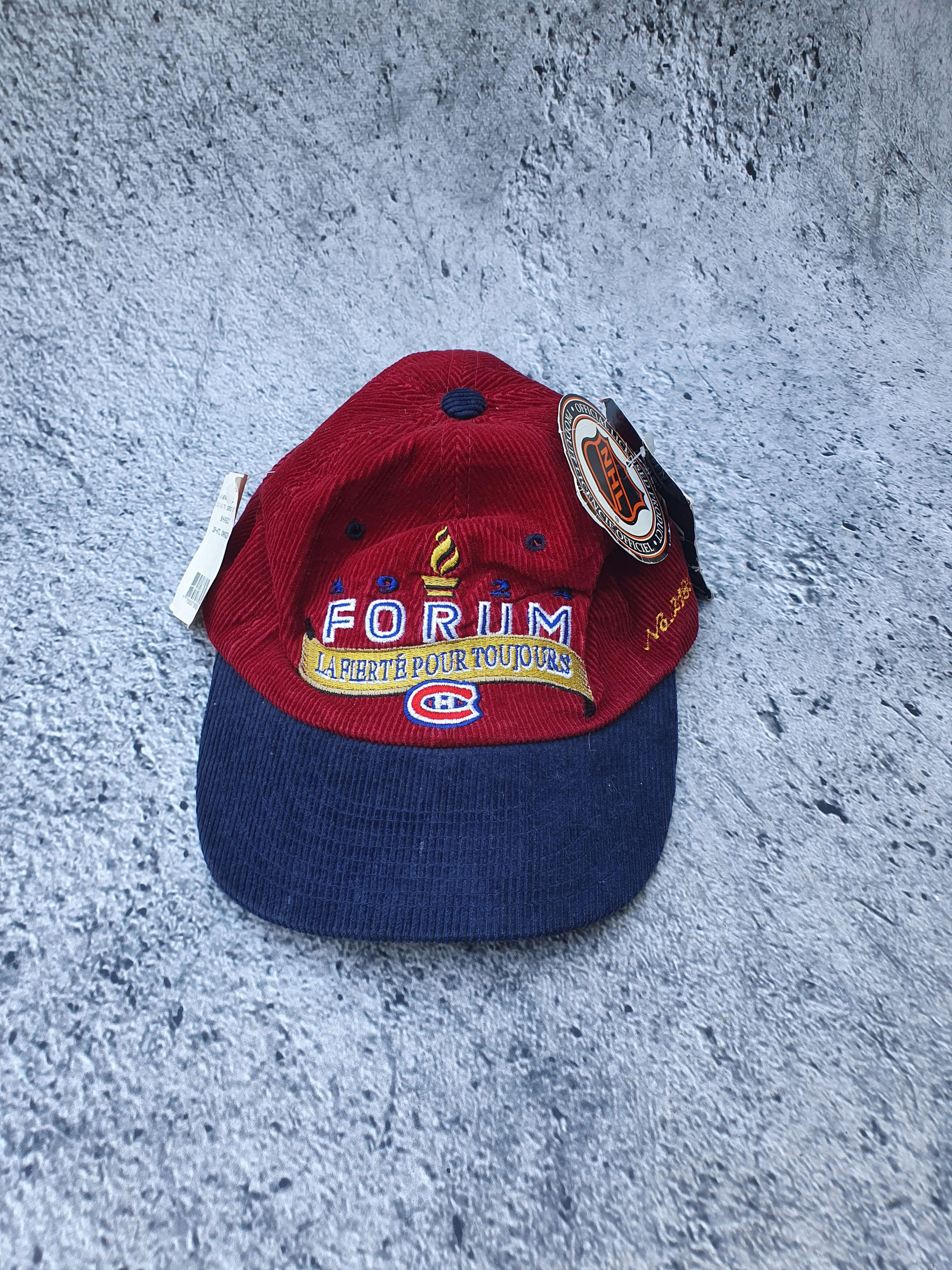 NHL RARE Vintage Montreal Canadiens corduroy hat limited edition Size ONE SIZE - 1 Thumbnail