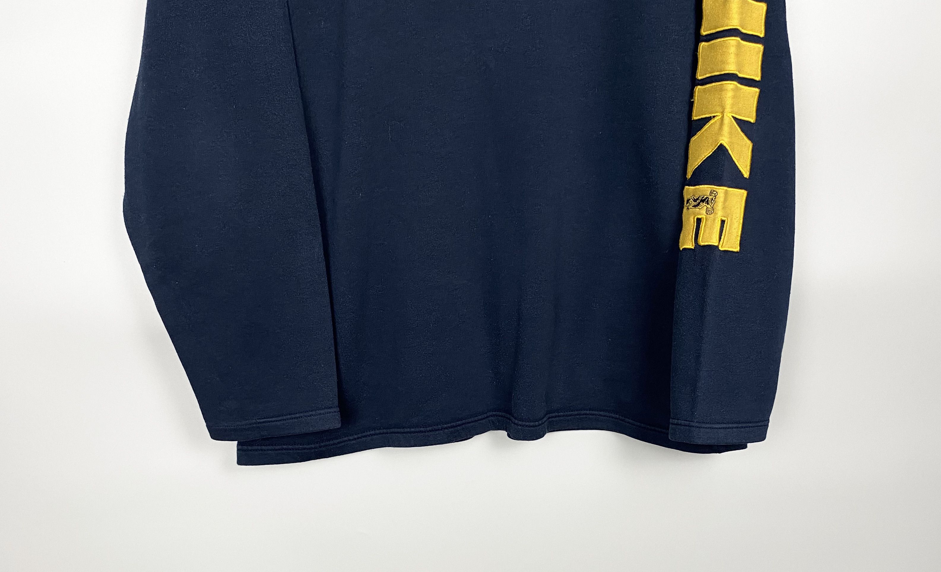 Nike Vintage NIKE Spellout Logo Navy Sweatshirt y2k Made Portugal Size US XXL / EU 58 / 5 - 5 Thumbnail