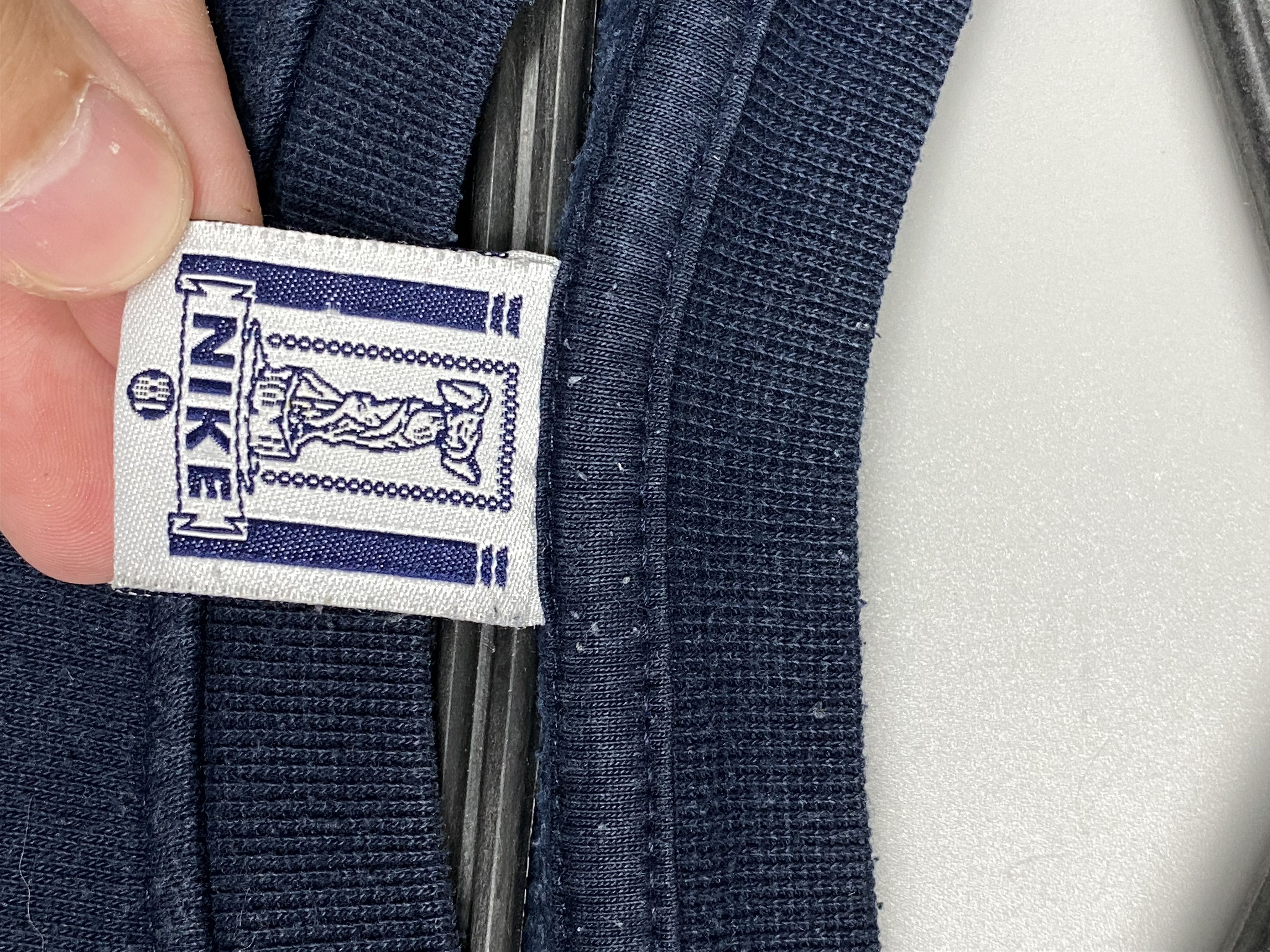 Nike Vintage NIKE Spellout Logo Navy Sweatshirt y2k Made Portugal Size US XXL / EU 58 / 5 - 8 Thumbnail