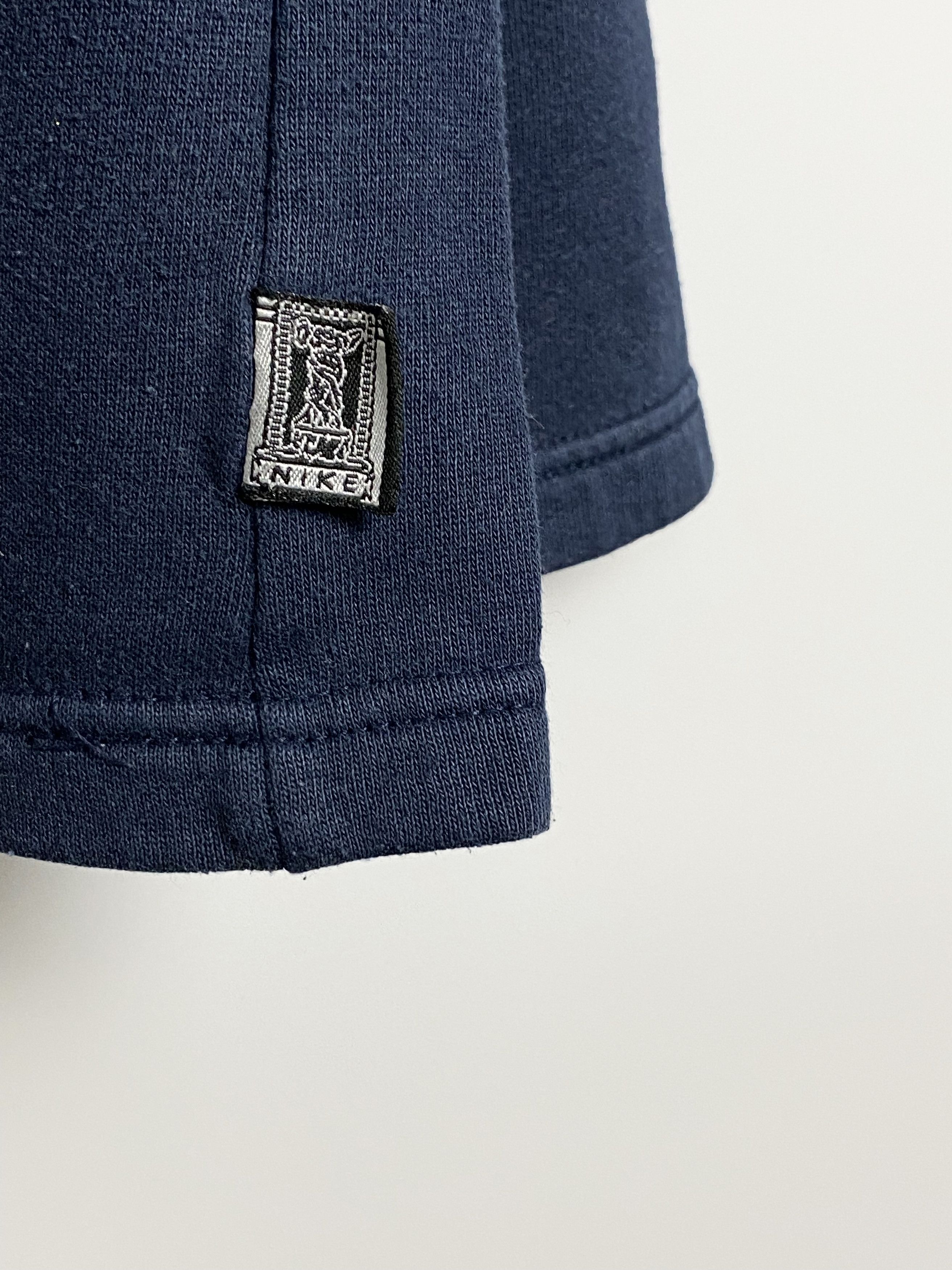 Nike Vintage NIKE Spellout Logo Navy Sweatshirt y2k Made Portugal Size US XXL / EU 58 / 5 - 6 Thumbnail