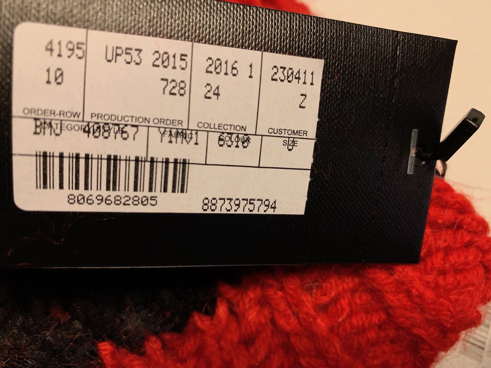 Hedi Slimane × Saint Laurent Paris SS'16 Beanie Pom Pom Striped Size ONE SIZE - 3 Thumbnail