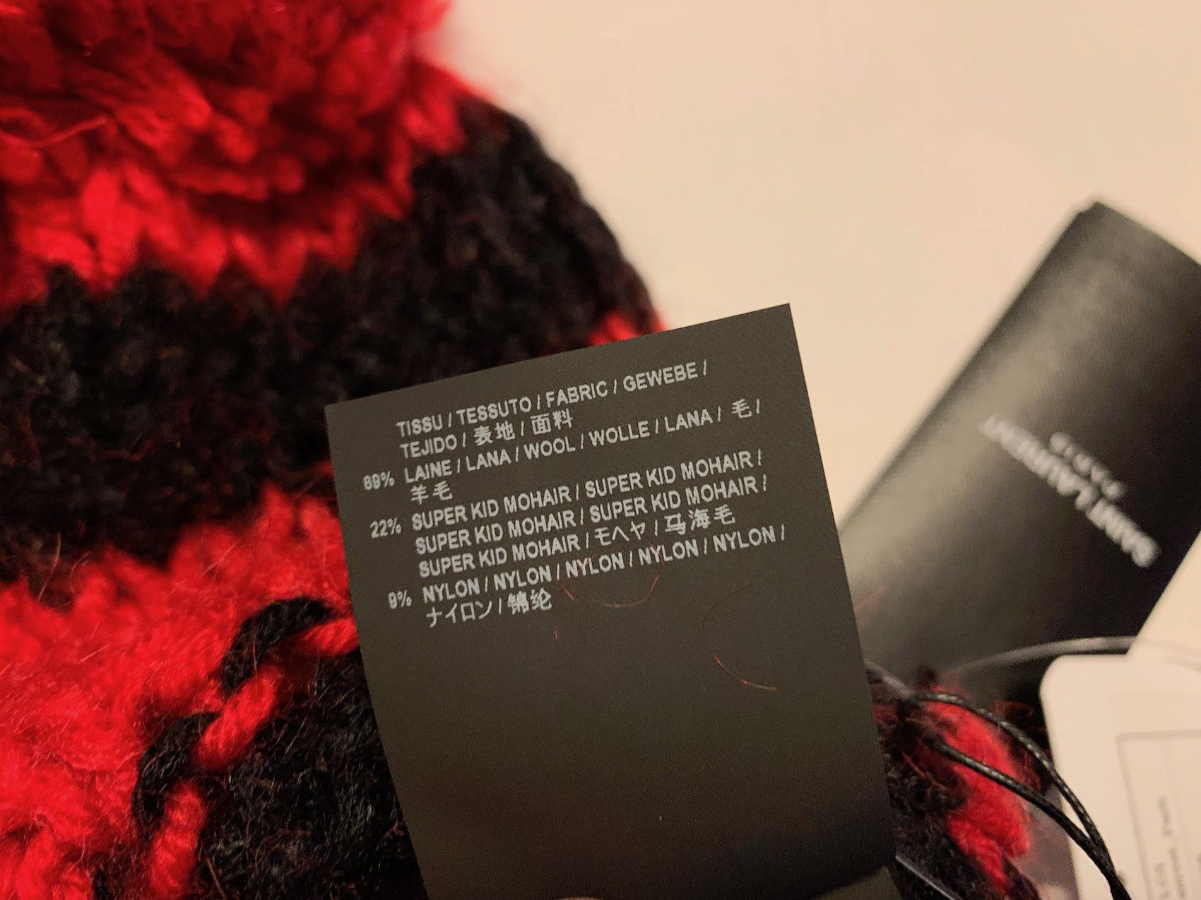 Hedi Slimane × Saint Laurent Paris SS'16 Beanie Pom Pom Striped Size ONE SIZE - 5 Thumbnail