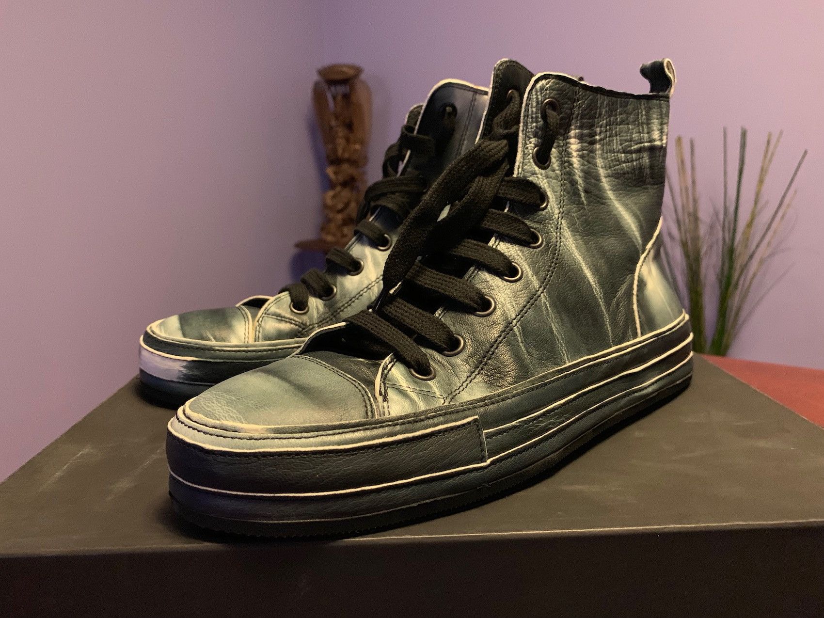 箱付き美品】ANN DEMEULEMEESTER Raven Sneakers 【公式通販】