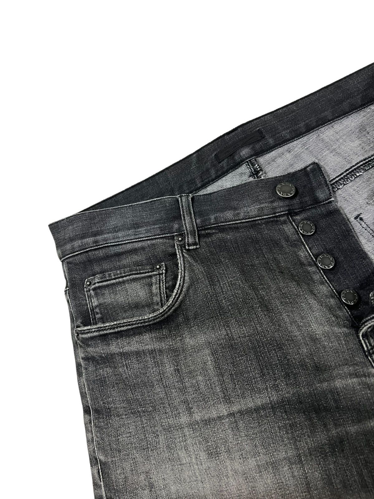 Prada GRAIL🔥Prada Milano Black Wash Button Fly Tapered Slim Denim Size US 32 / EU 48 - 5 Thumbnail