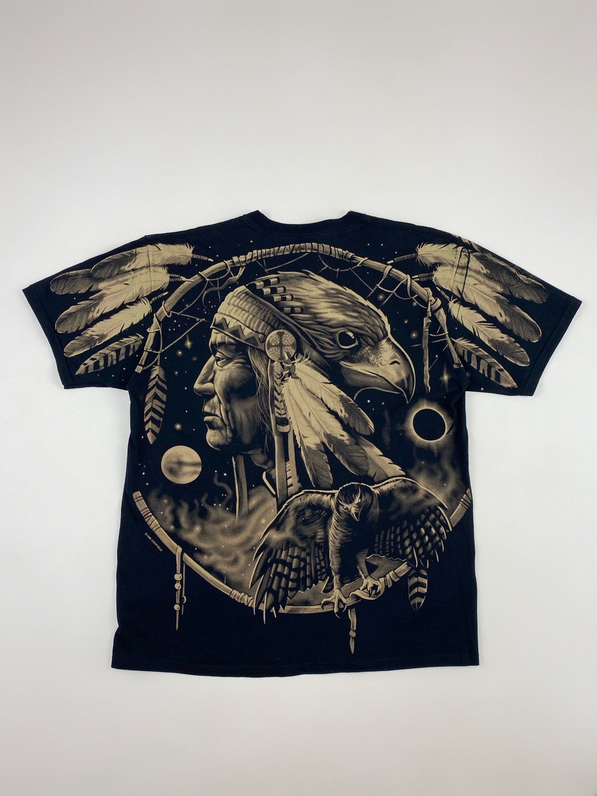 Liquid Blue × Vintage 1996 Vintage Liquid Blue Indian Over Print T-Shirt Size US XL / EU 56 / 4 - 9 Thumbnail