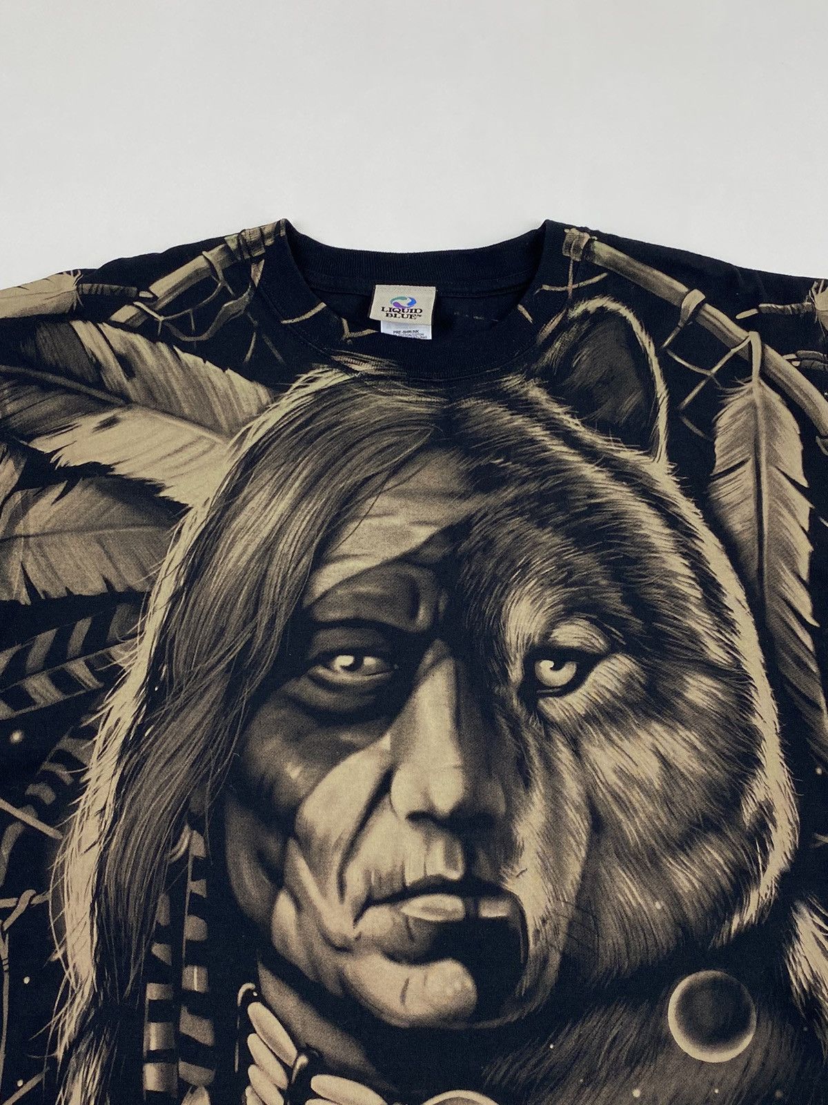 Liquid Blue × Vintage 1996 Vintage Liquid Blue Indian Over Print T-Shirt Size US XL / EU 56 / 4 - 5 Thumbnail