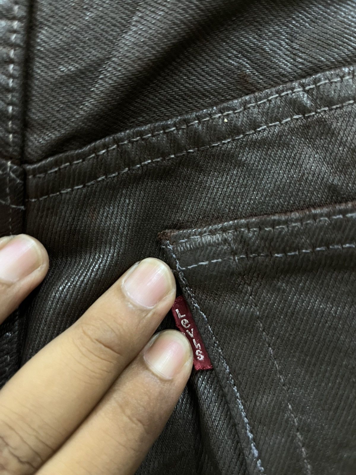 Levi's (Hh). VINTAGE LEVIS 501 WAXED Size US 31 - 6 Thumbnail