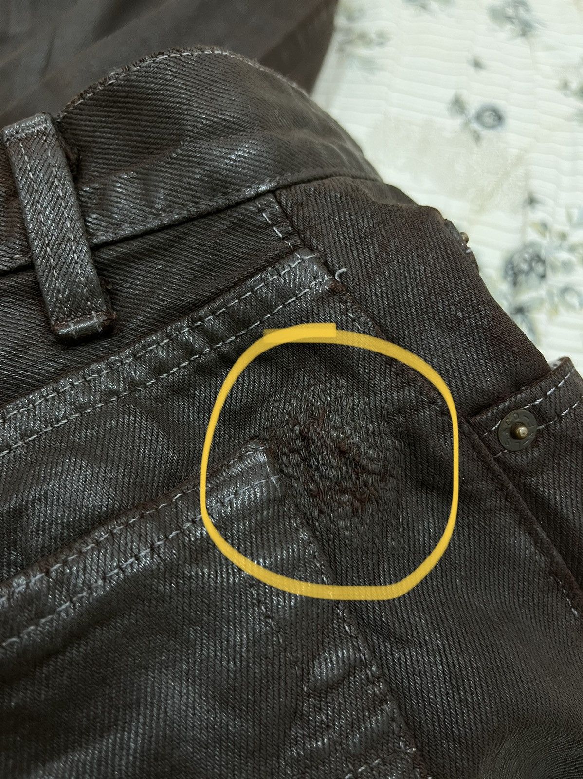 Levi's (Hh). VINTAGE LEVIS 501 WAXED Size US 31 - 8 Thumbnail