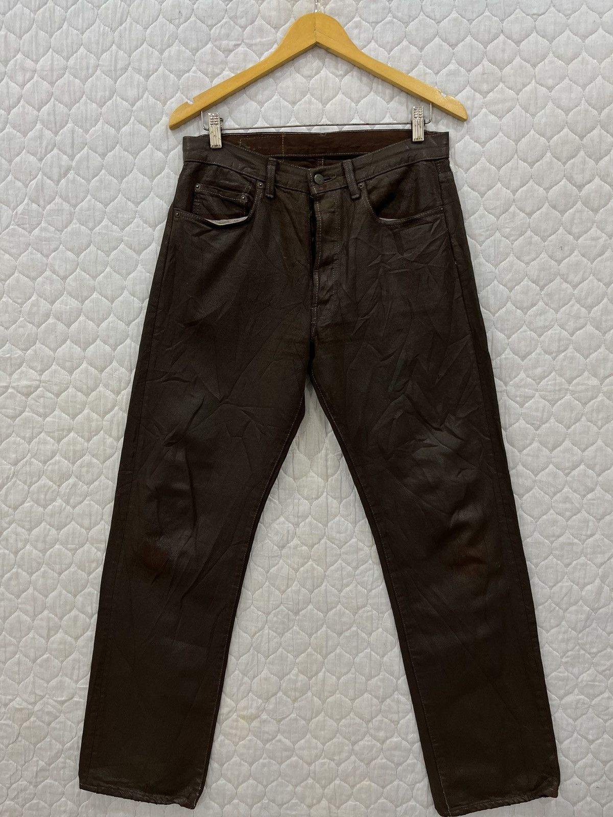 Levi's (Hh). VINTAGE LEVIS 501 WAXED Size US 31 - 2 Thumbnail