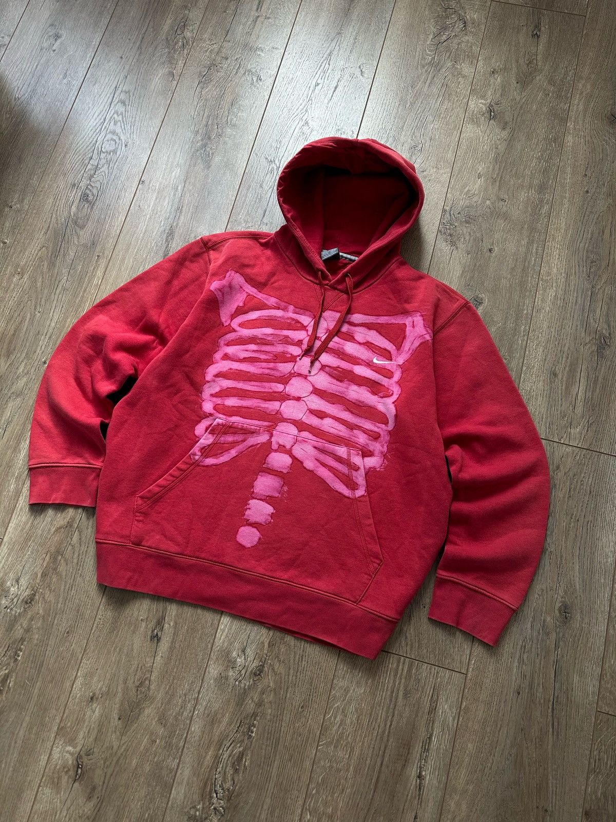 Vintage Nike 90s y2k Skeleton Custom Destresed Sweatshirt